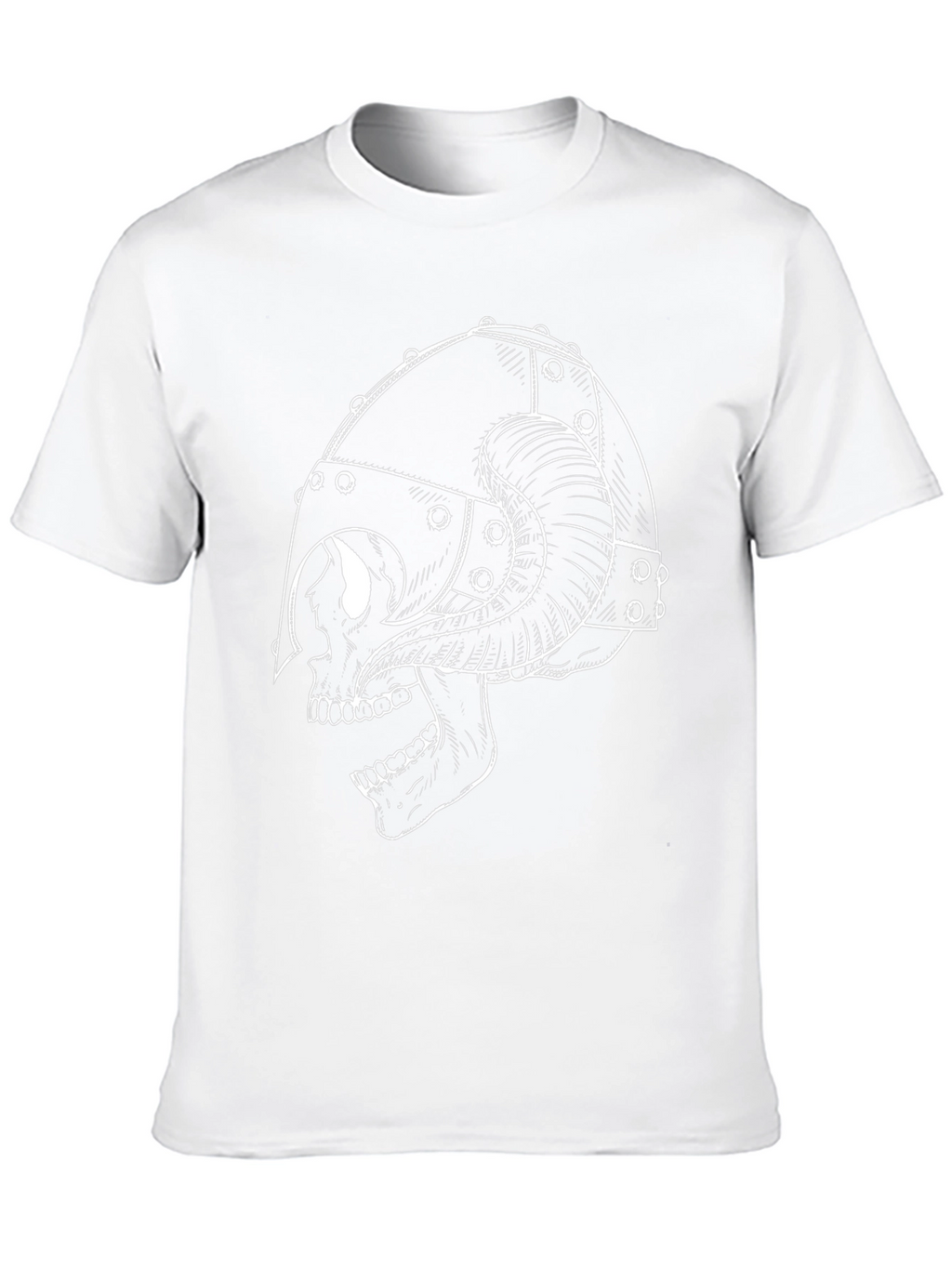 Skull Viking Helmet T-Shirt - Black Graphic Tee
