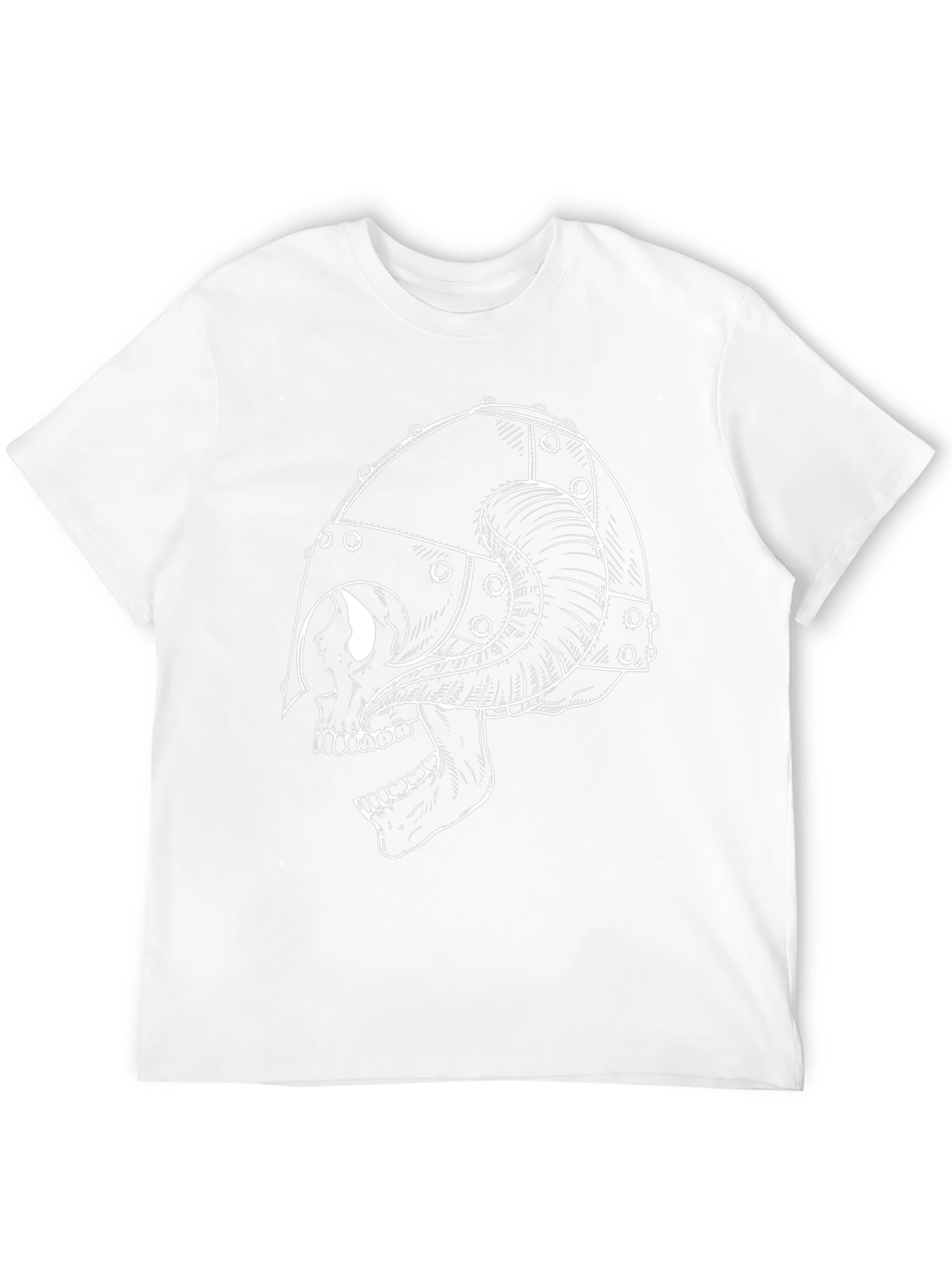 Skull Viking Helmet T-Shirt - Black Graphic Tee
