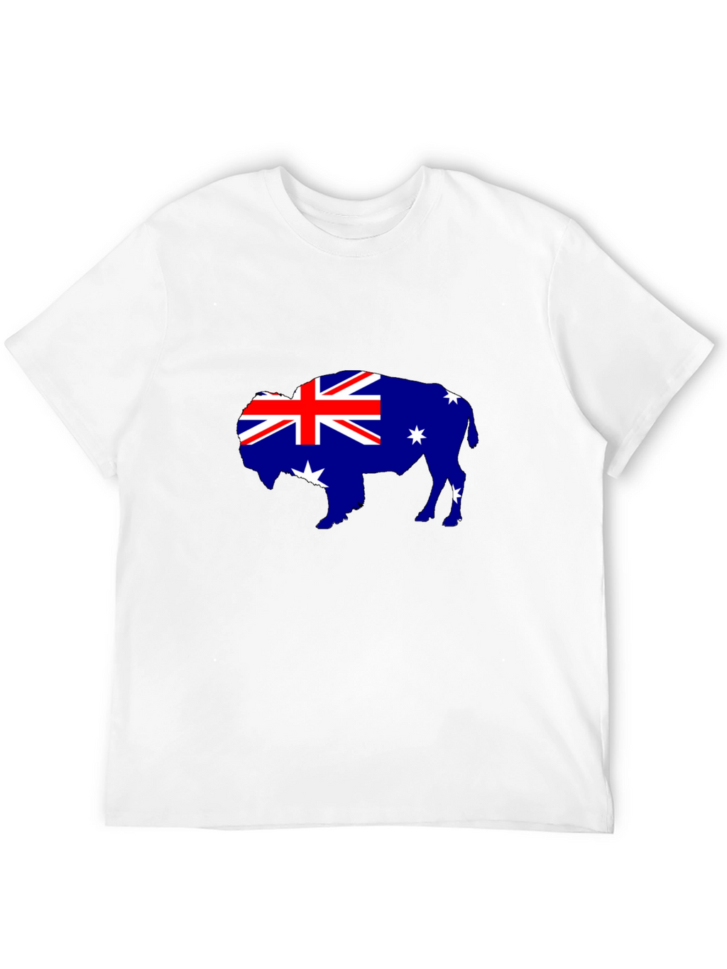 Australian Flag Buffalo Black T-Shirt