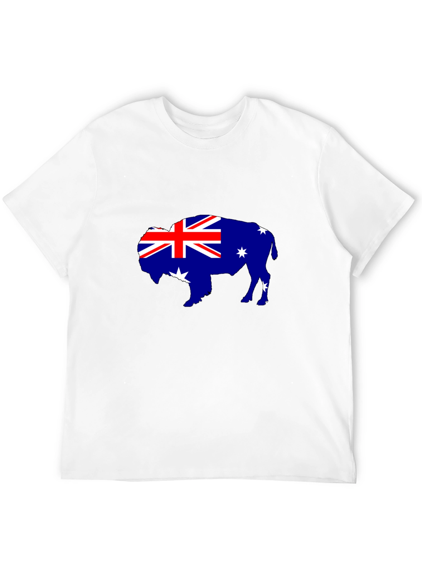 Australian Flag Buffalo Black T-Shirt