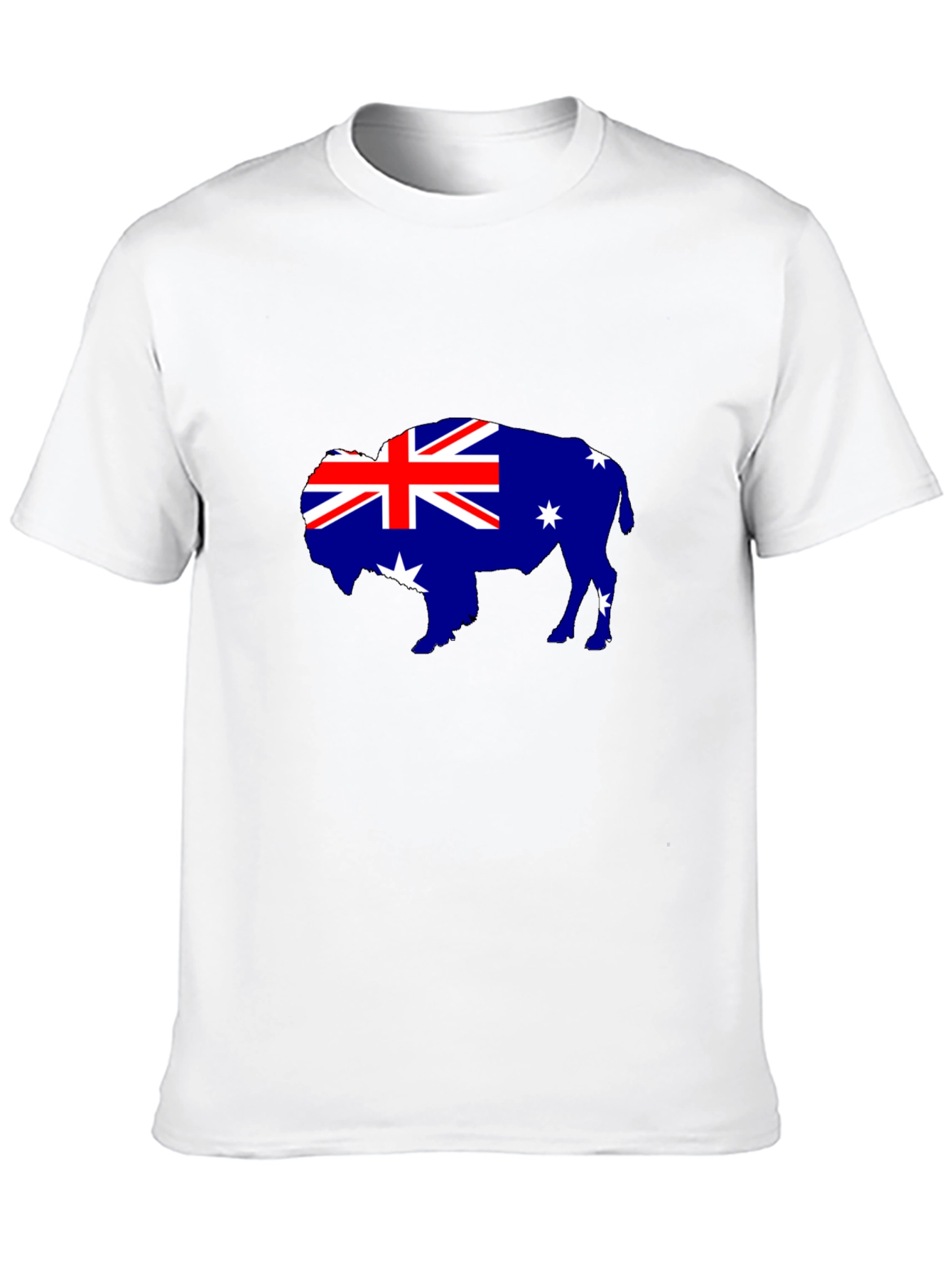 Australian Flag Buffalo Black T-Shirt