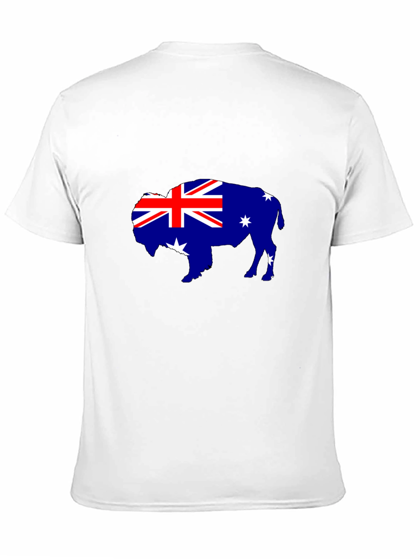 Australian Flag Buffalo Black T-Shirt