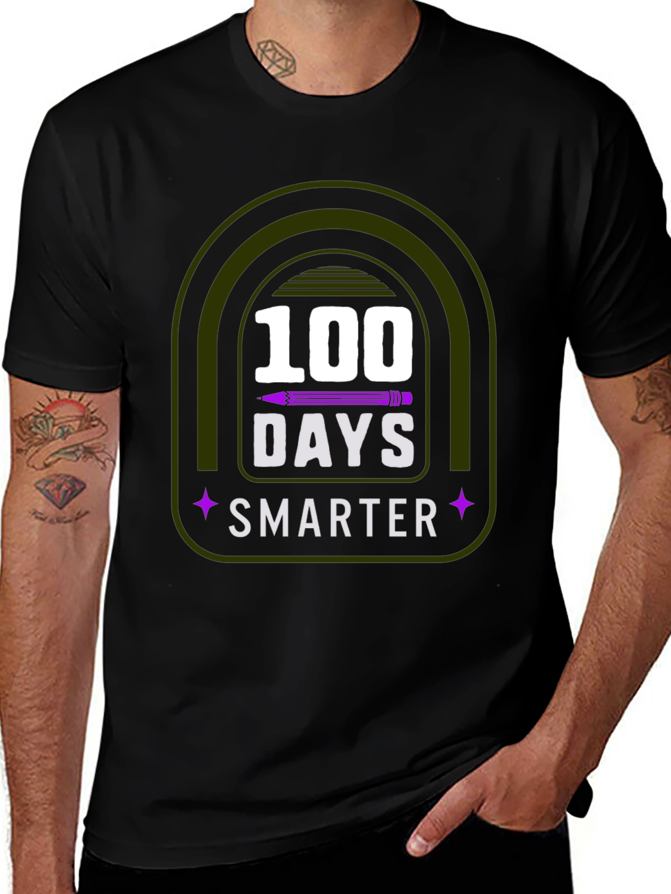 100 Days Smarter T-Shirt - Back to School Teacher Tee