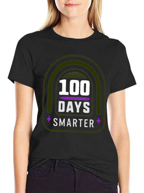 100 Days Smarter T-Shirt - Back to School Teacher Tee