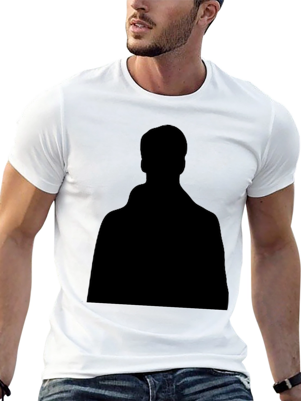Mens Black Crew Neck Short Sleeve T-Shirt