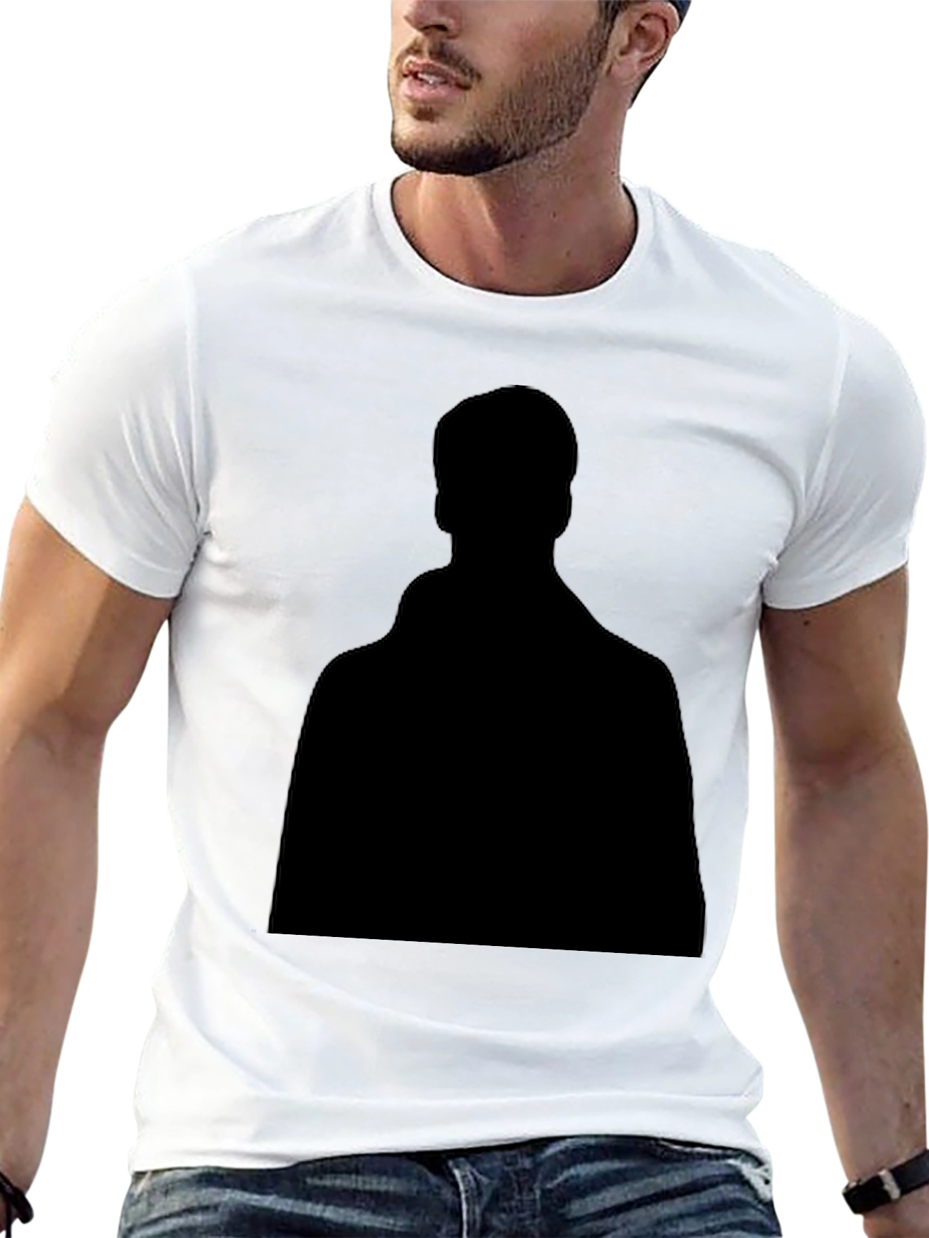Mens Black Crew Neck Short Sleeve T-Shirt