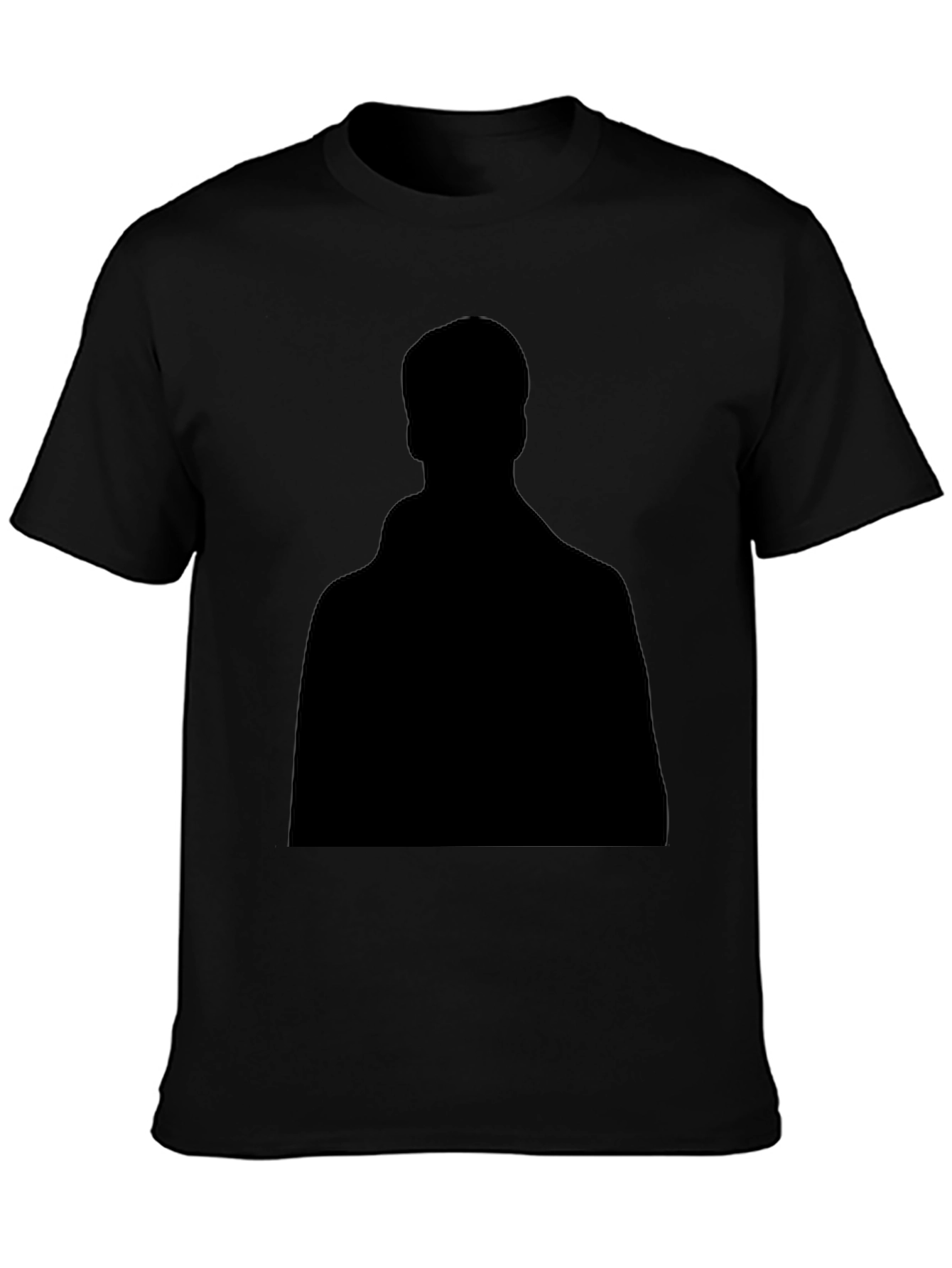 Mens Black Crew Neck Short Sleeve T-Shirt