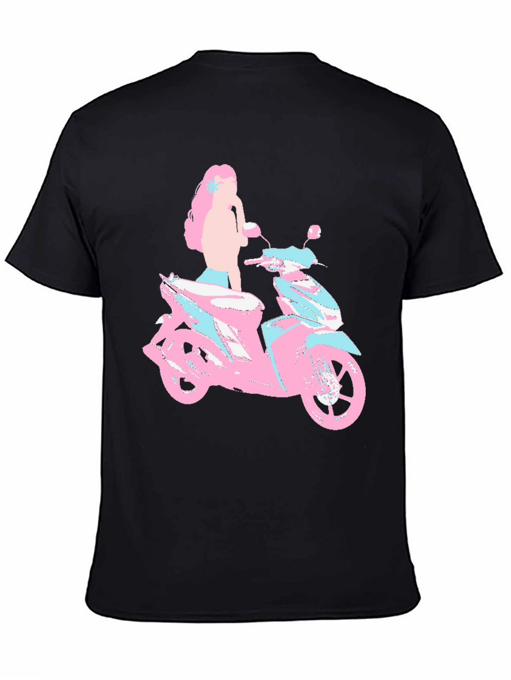 Motorcycle Girl T-Shirt - Unique Graphic Tee