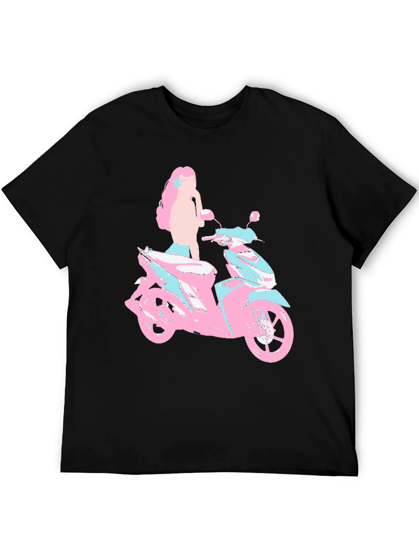 Motorcycle Girl T-Shirt - Unique Graphic Tee