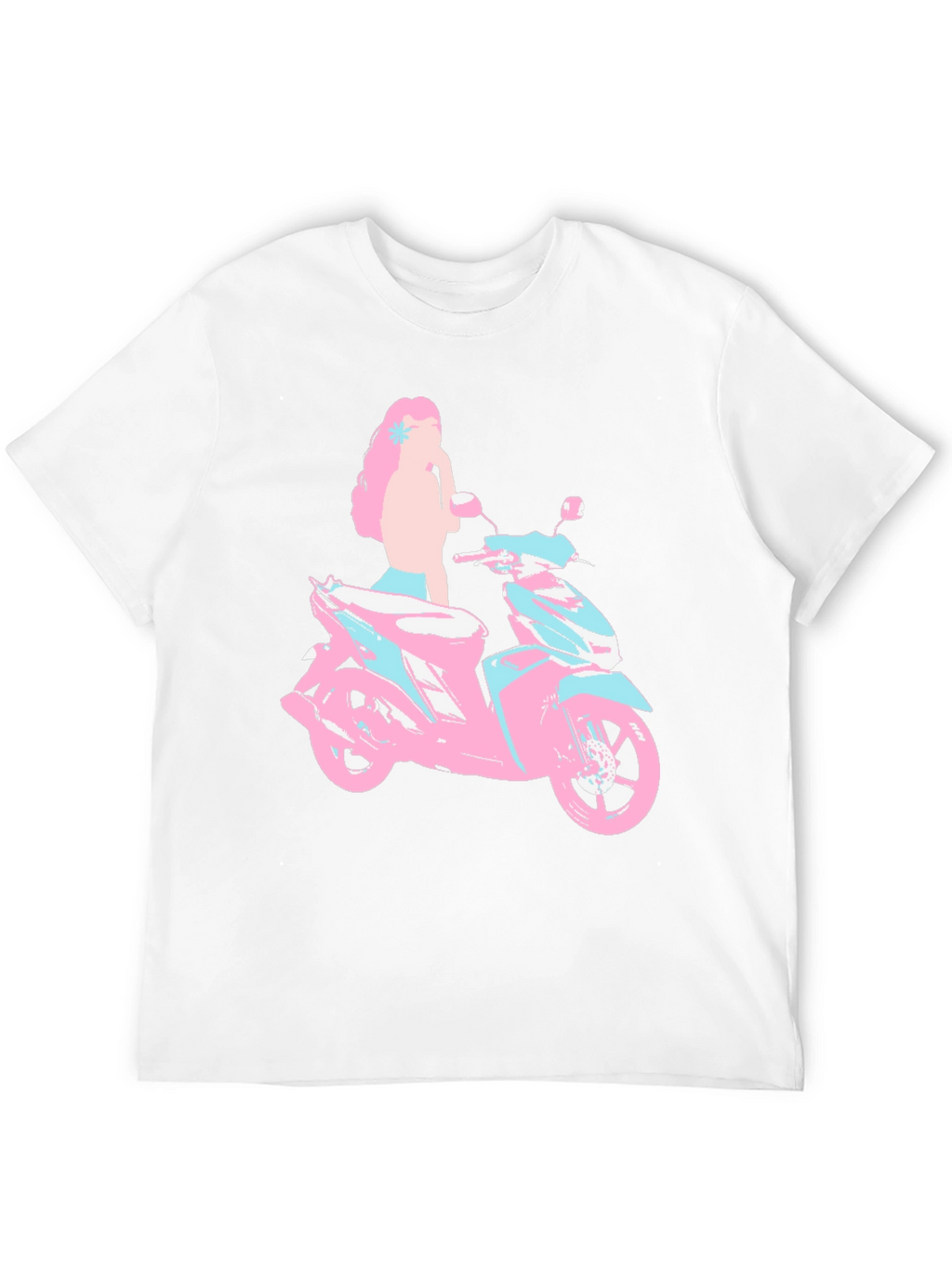 Motorcycle Girl T-Shirt - Unique Graphic Tee