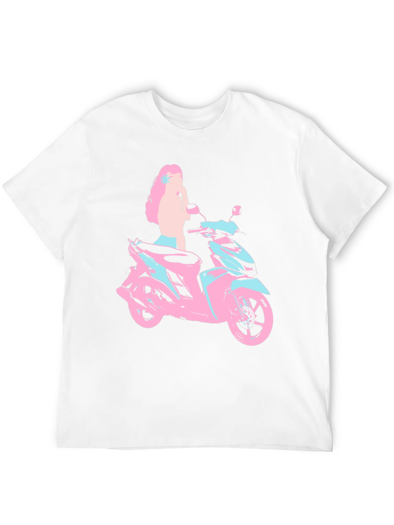 Motorcycle Girl T-Shirt - Unique Graphic Tee