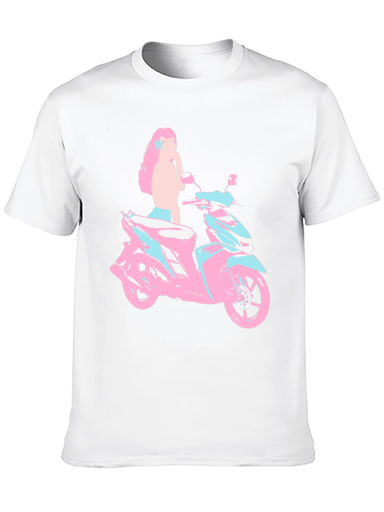 Motorcycle Girl T-Shirt - Unique Graphic Tee