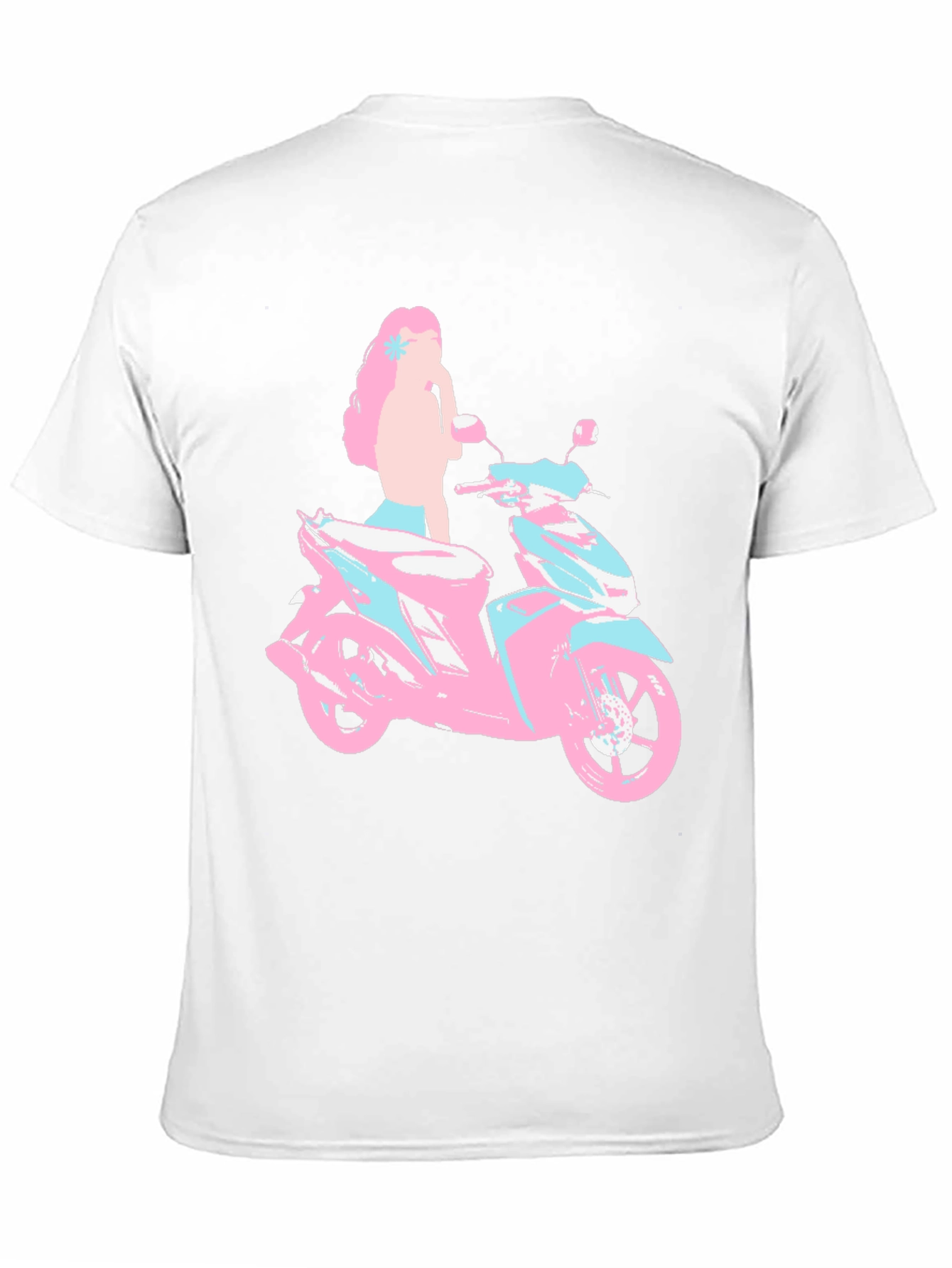 Motorcycle Girl T-Shirt - Unique Graphic Tee