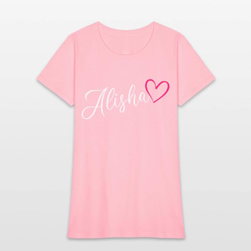 Alisha Name Pink Heart