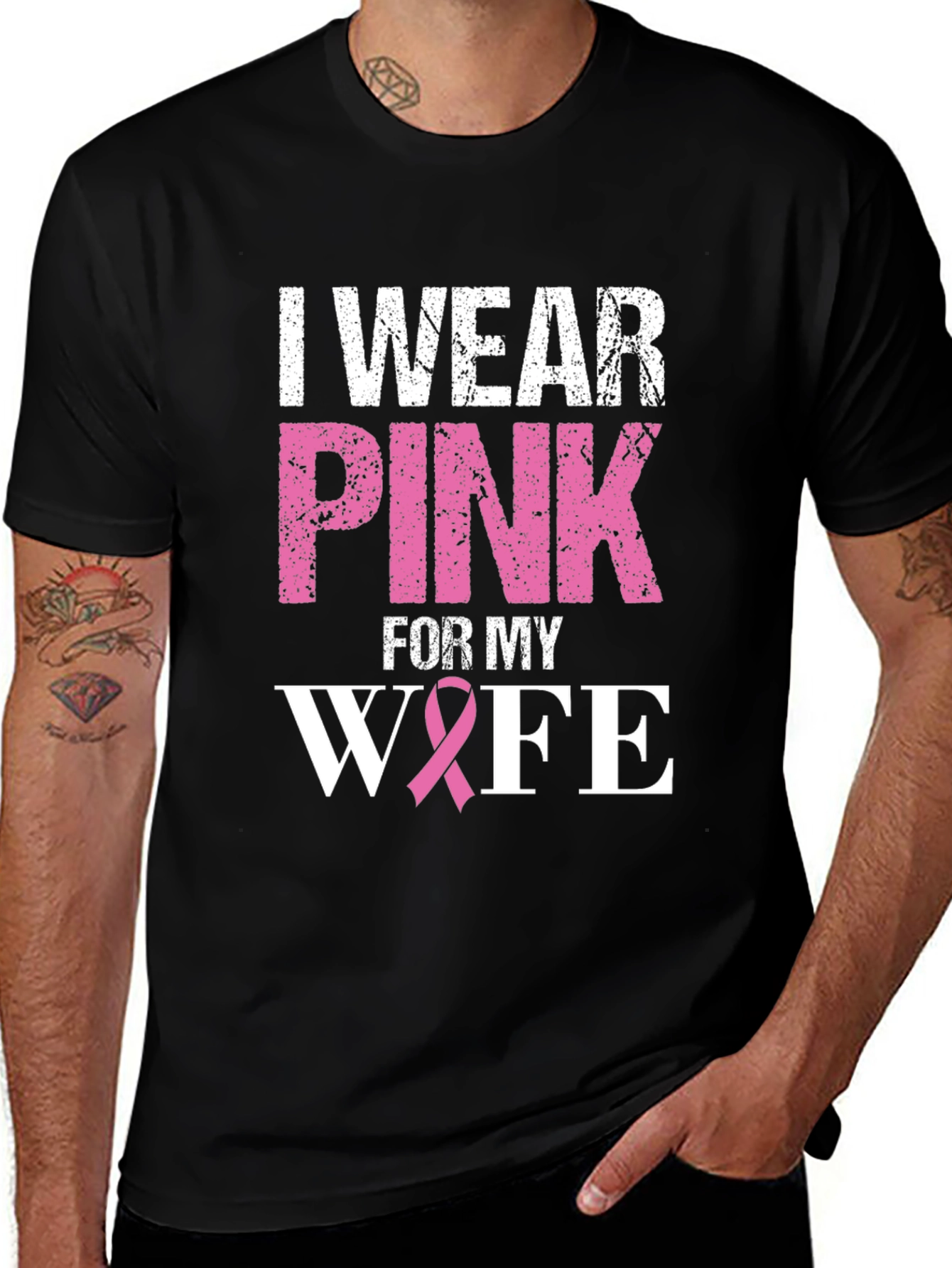 I Wear Pink For My Wife T-Shirt