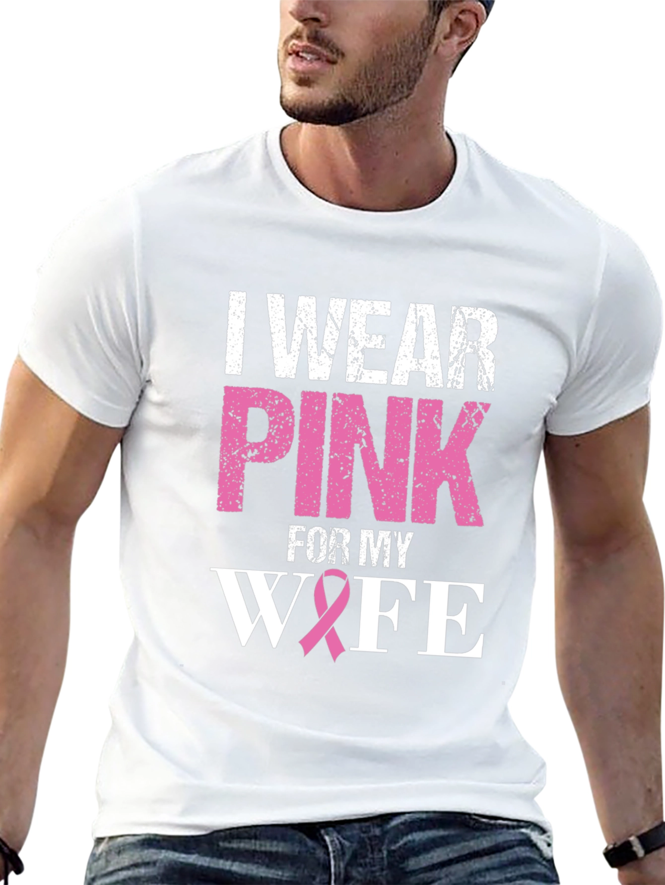 I Wear Pink For My Wife T-Shirt