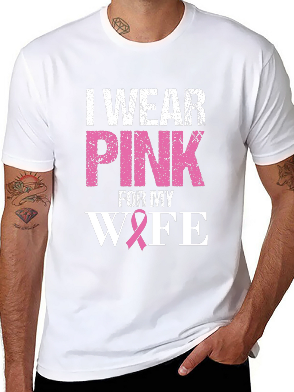 I Wear Pink For My Wife T-Shirt