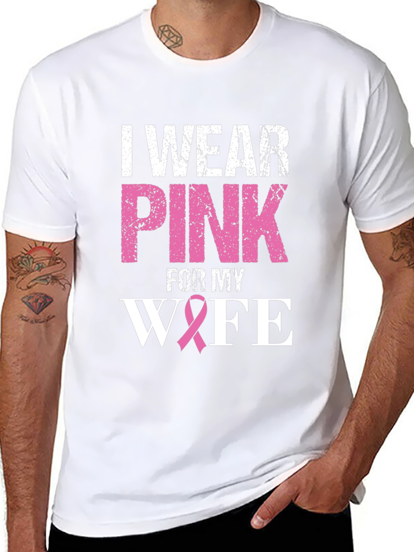 I Wear Pink For My Wife T-Shirt