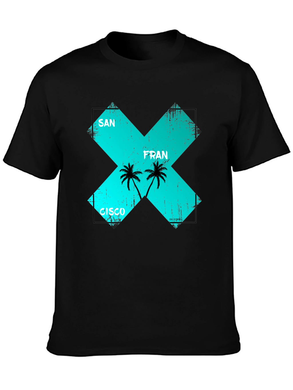San Francisco Graphic Tee - Mens Black T-Shirt