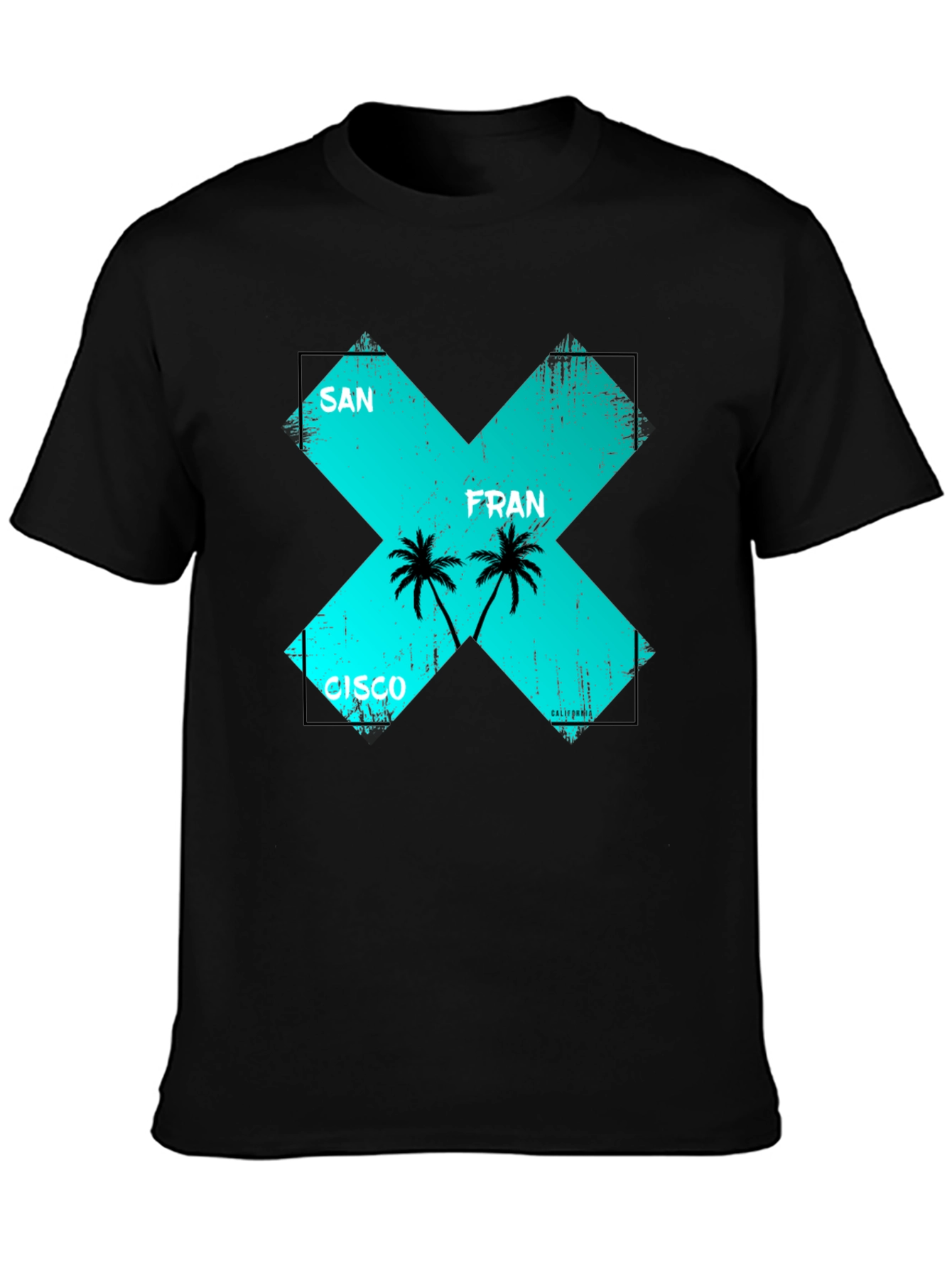 San Francisco Graphic Tee - Mens Black T-Shirt