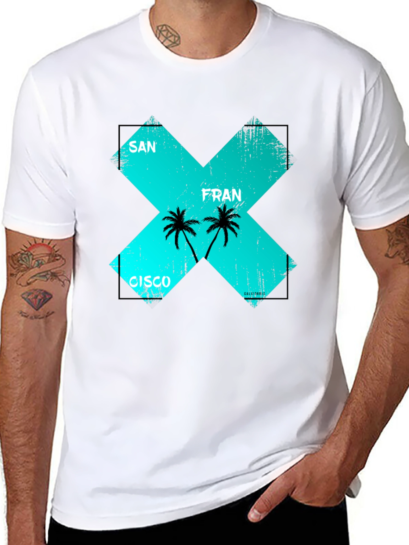 San Francisco Graphic Tee - Mens Black T-Shirt