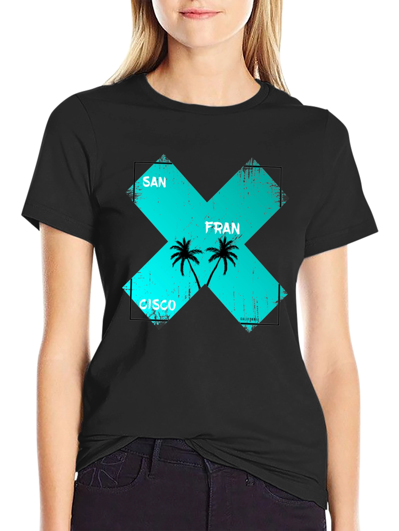 San Francisco Graphic Tee - Mens Black T-Shirt