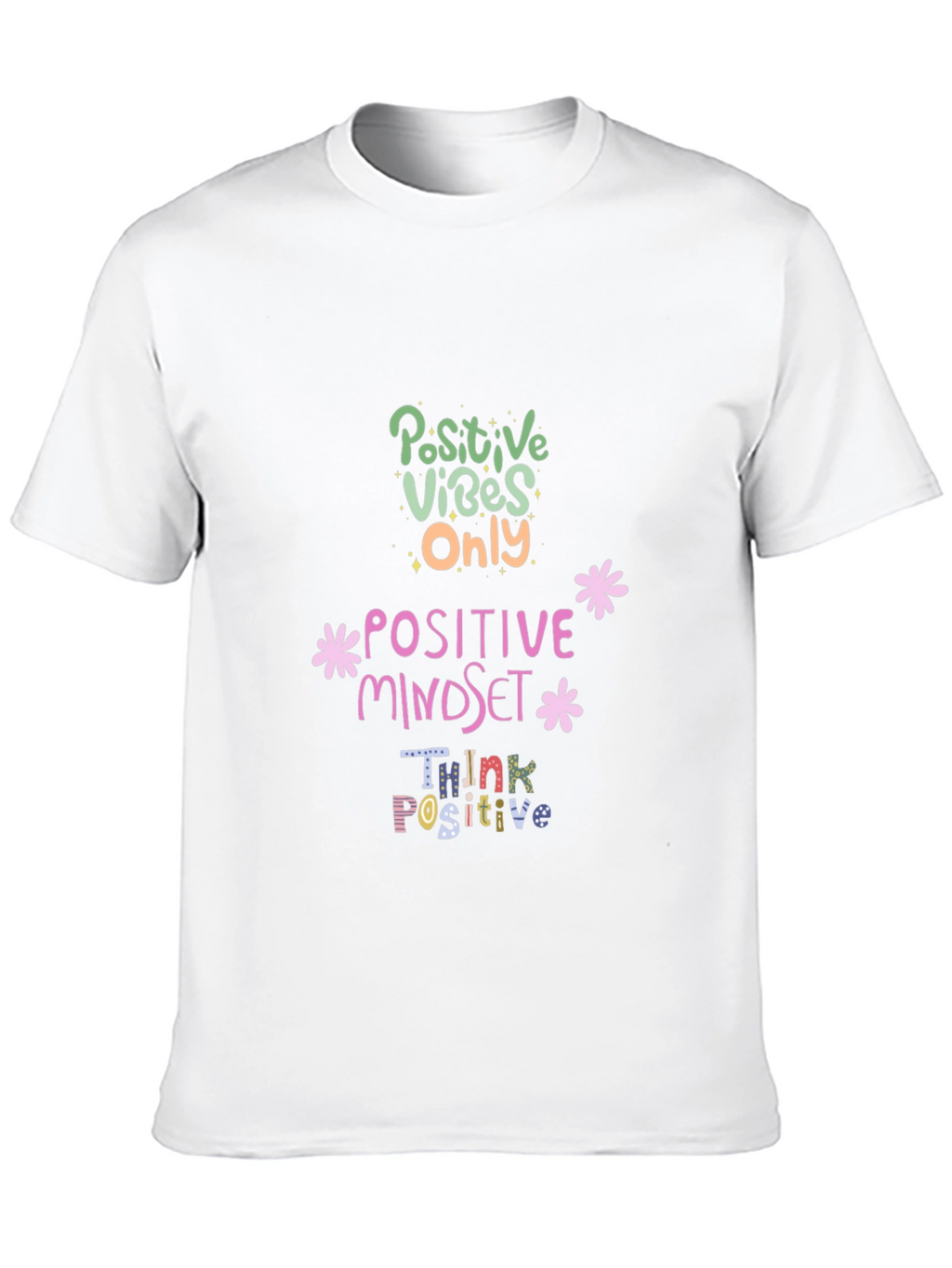 Positive Vibes Graphic Tee - Black
