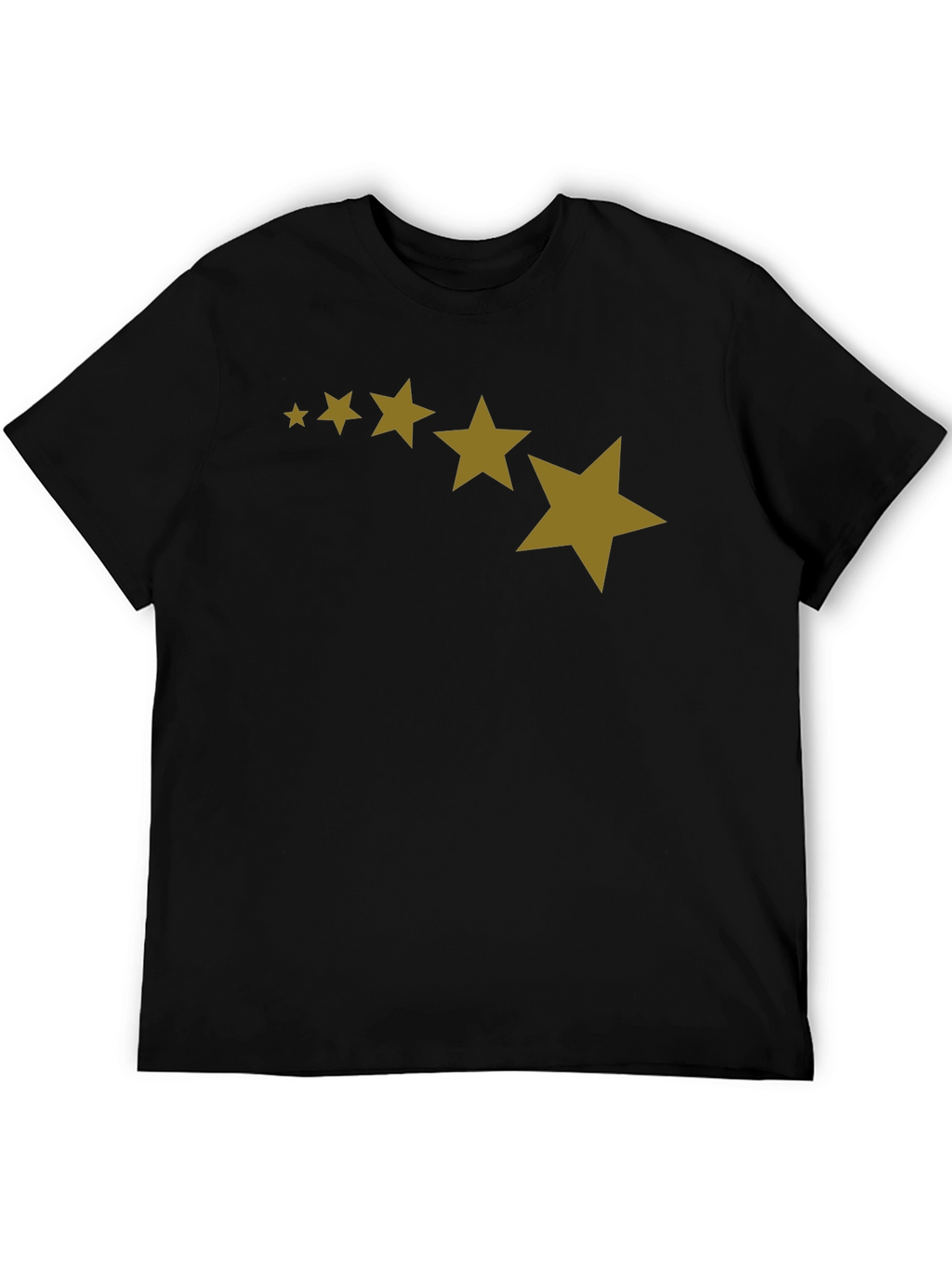 Stars Patterned Black T-Shirt