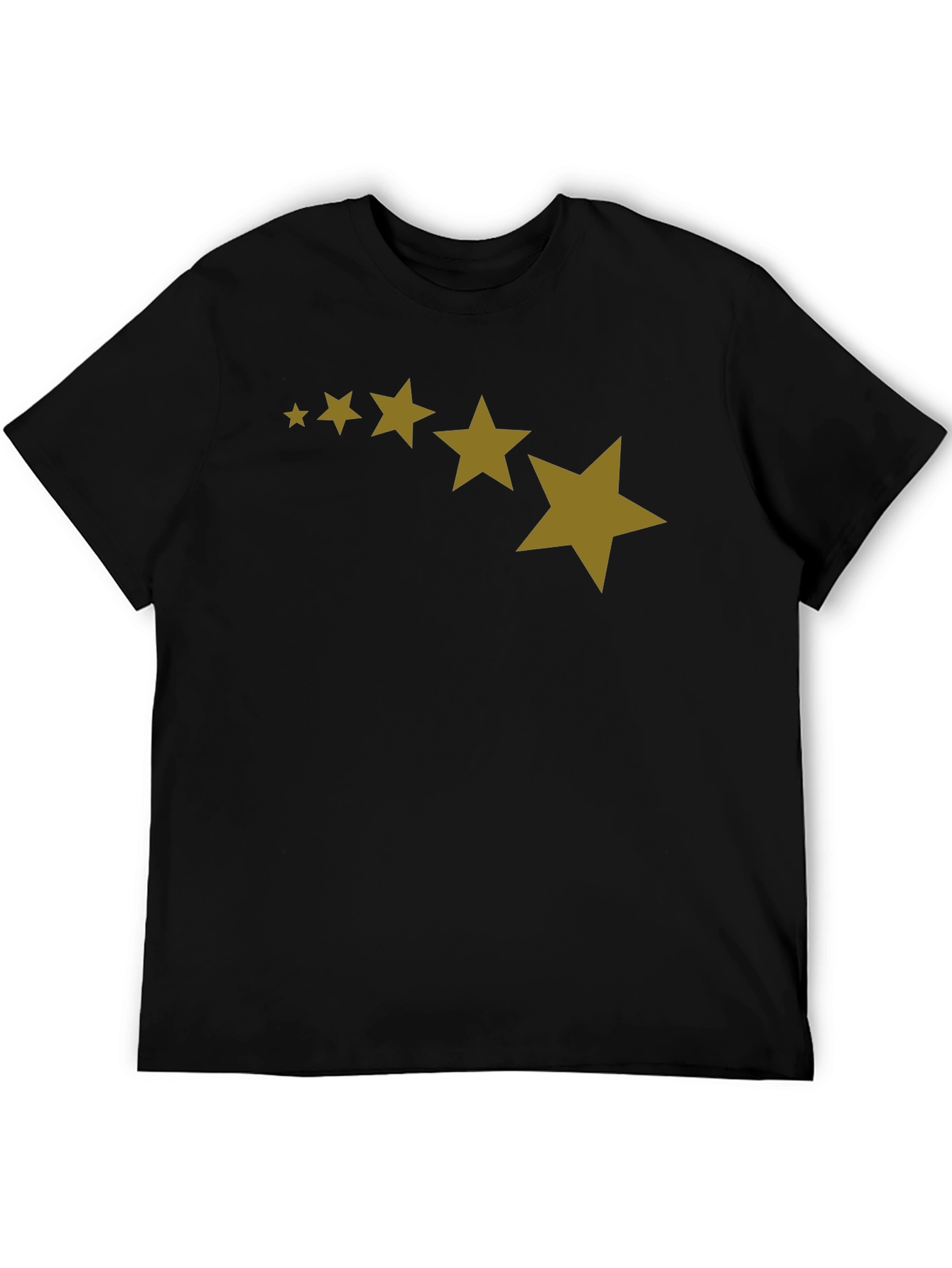 Stars Patterned Black T-Shirt