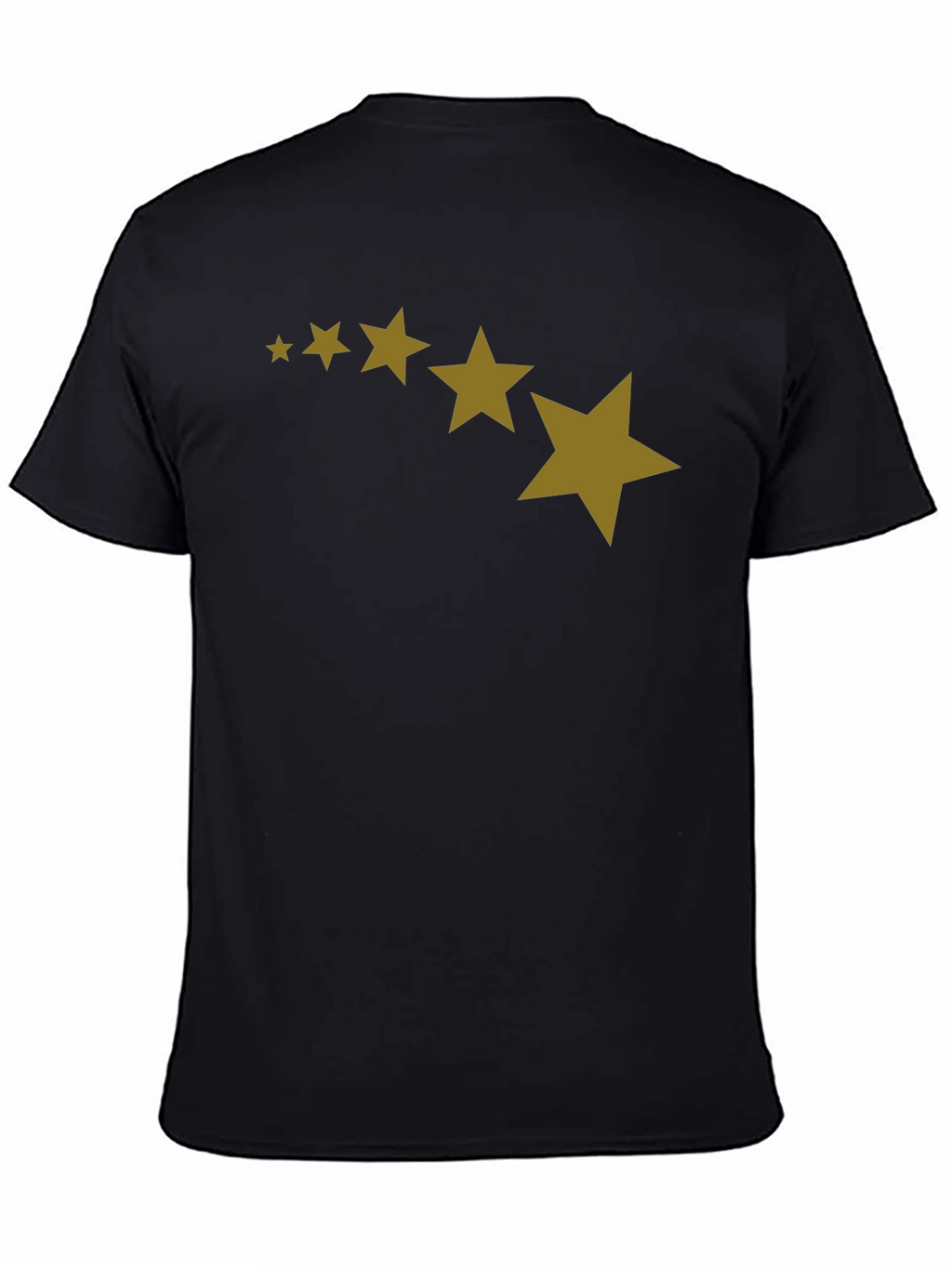 Stars Patterned Black T-Shirt