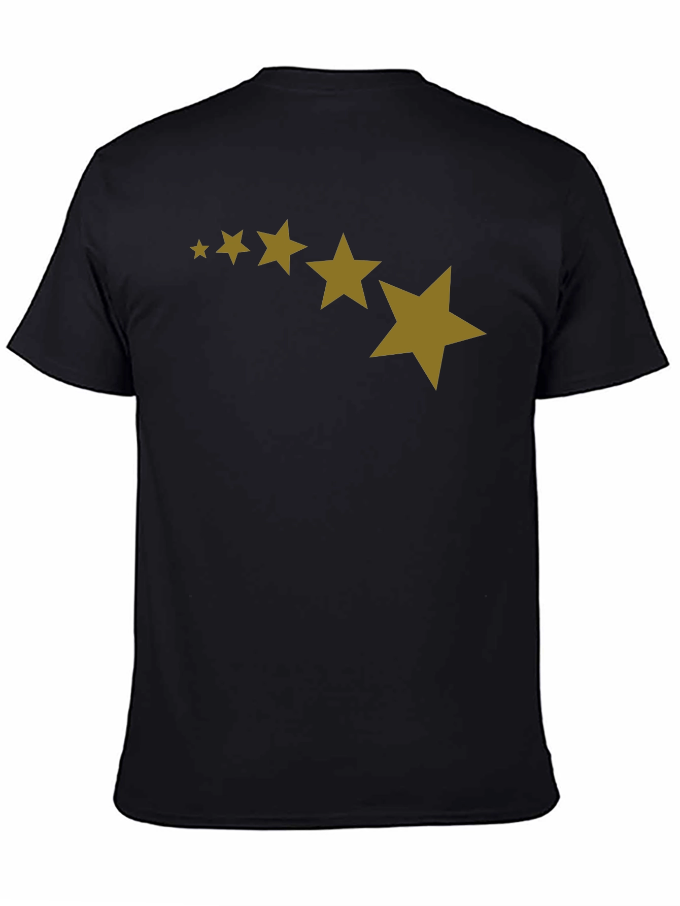 Stars Patterned Black T-Shirt