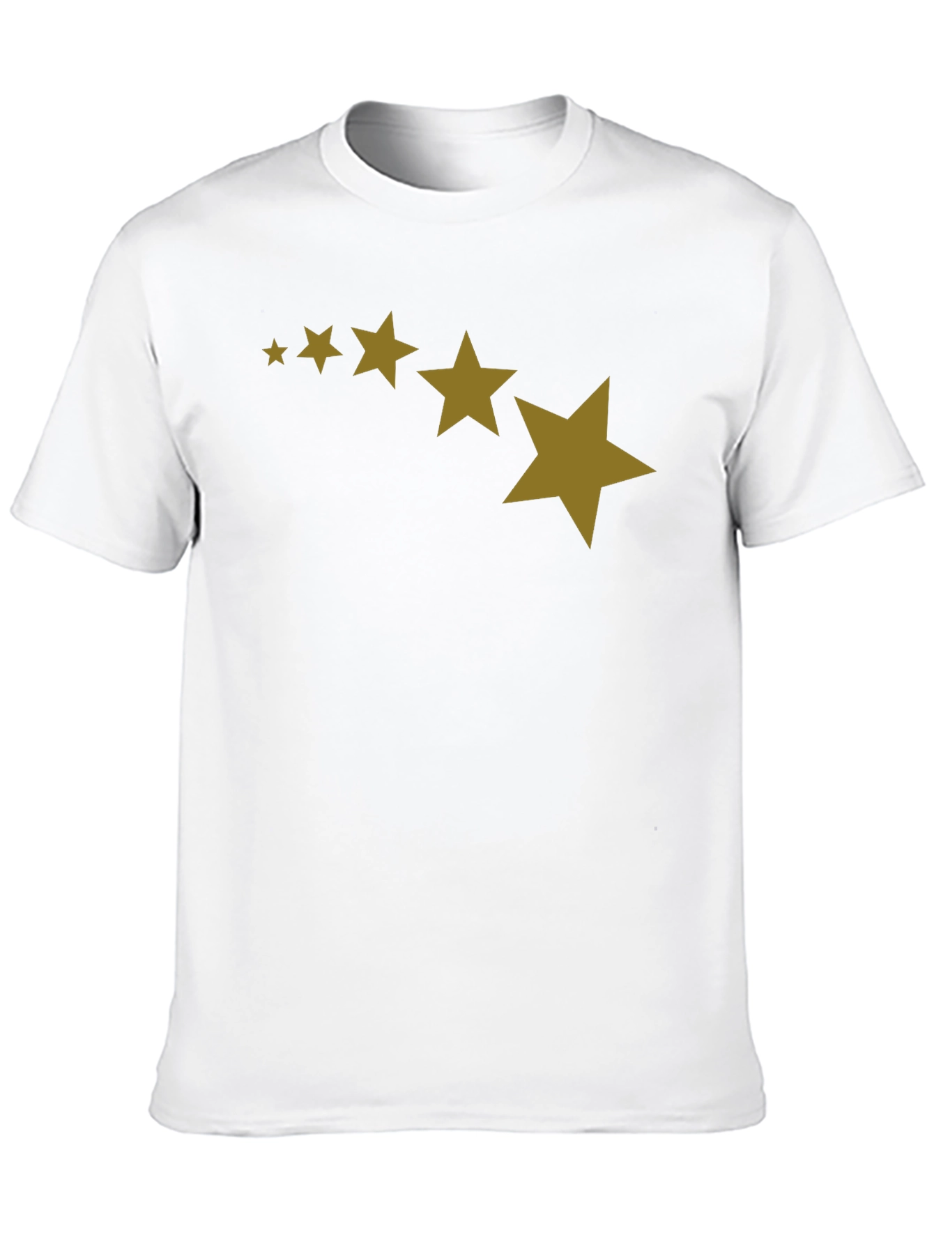Stars Patterned Black T-Shirt