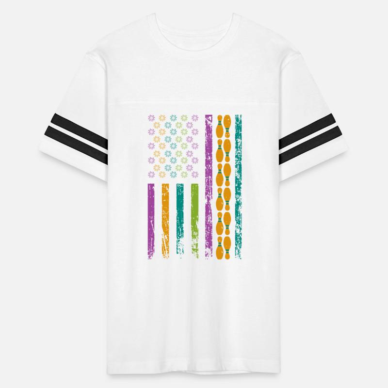 American Sports Flag New Year Bowling Pins