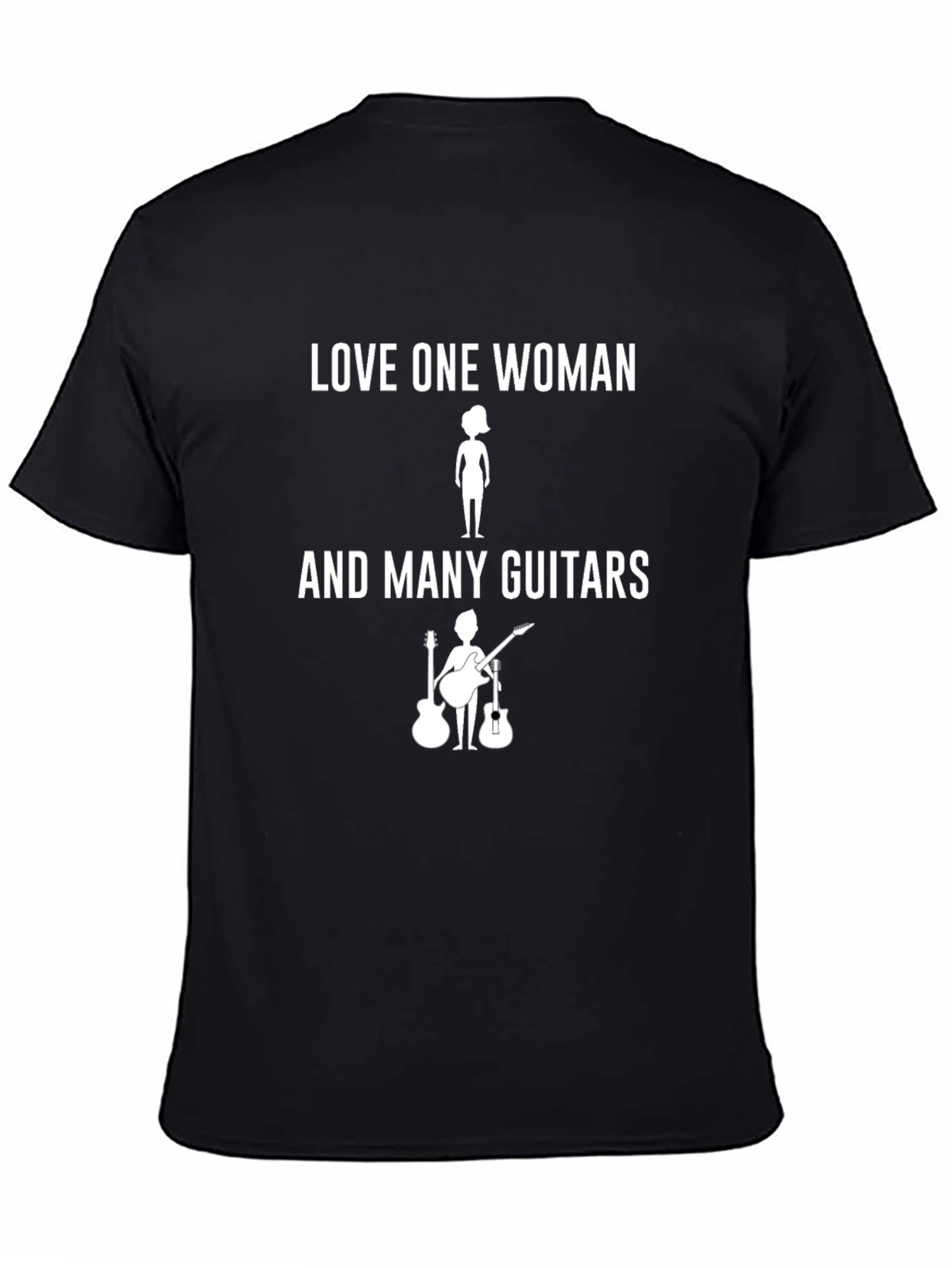 Love One Woman & Many Guitars Graphic T-Shirt