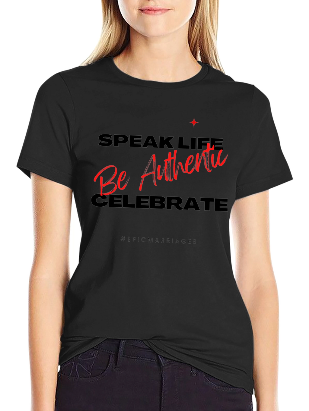 Authentic Life T-Shirt - Motivational Graphic Tee