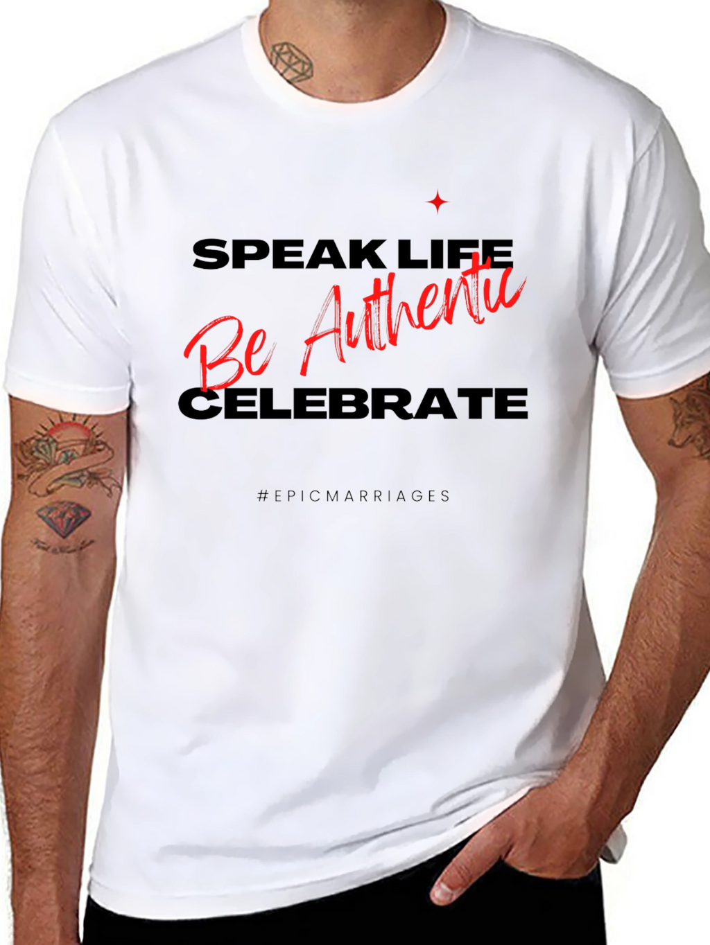 Authentic Life T-Shirt - Motivational Graphic Tee