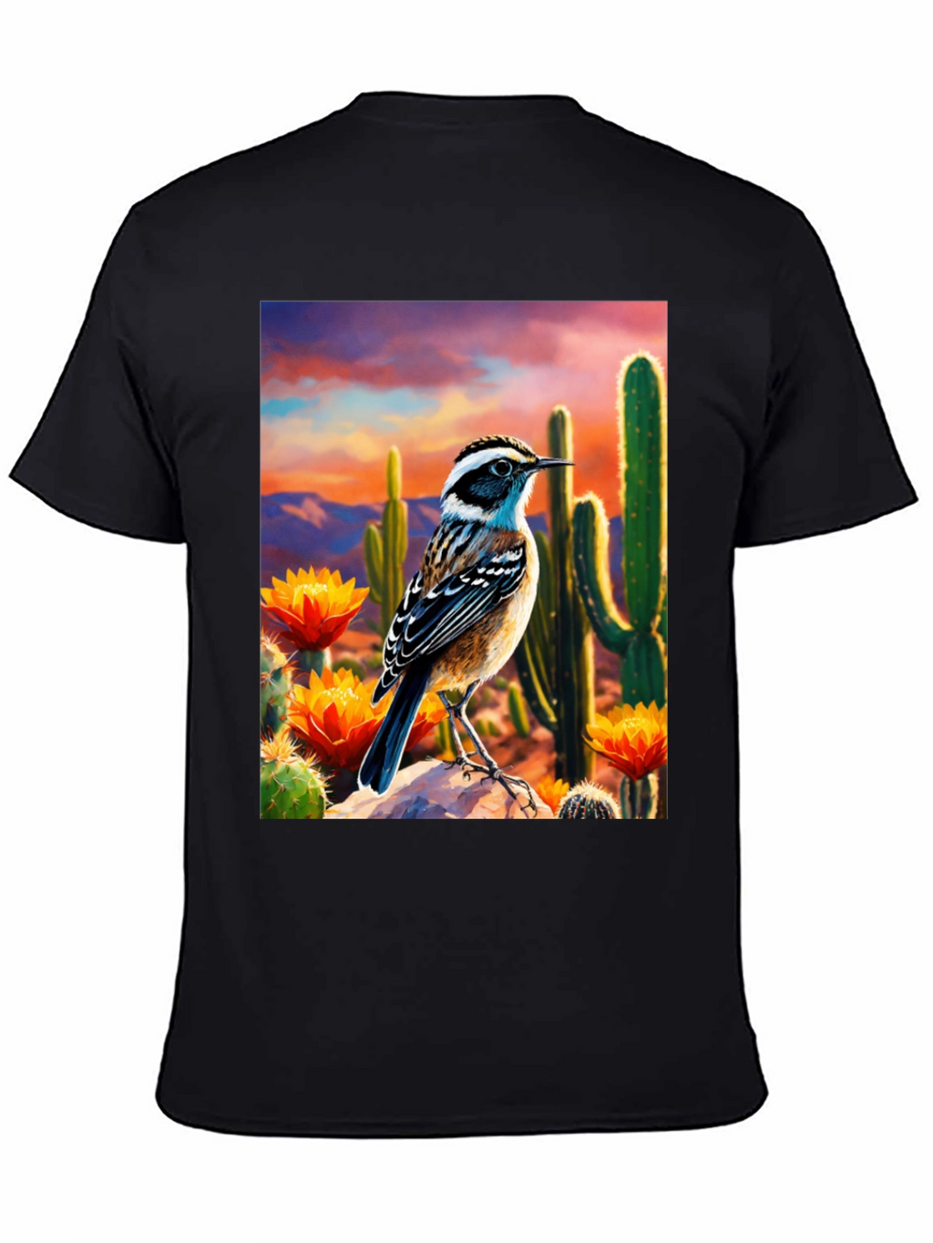 Desert Bird T-Shirt - Artistic Graphic Tee