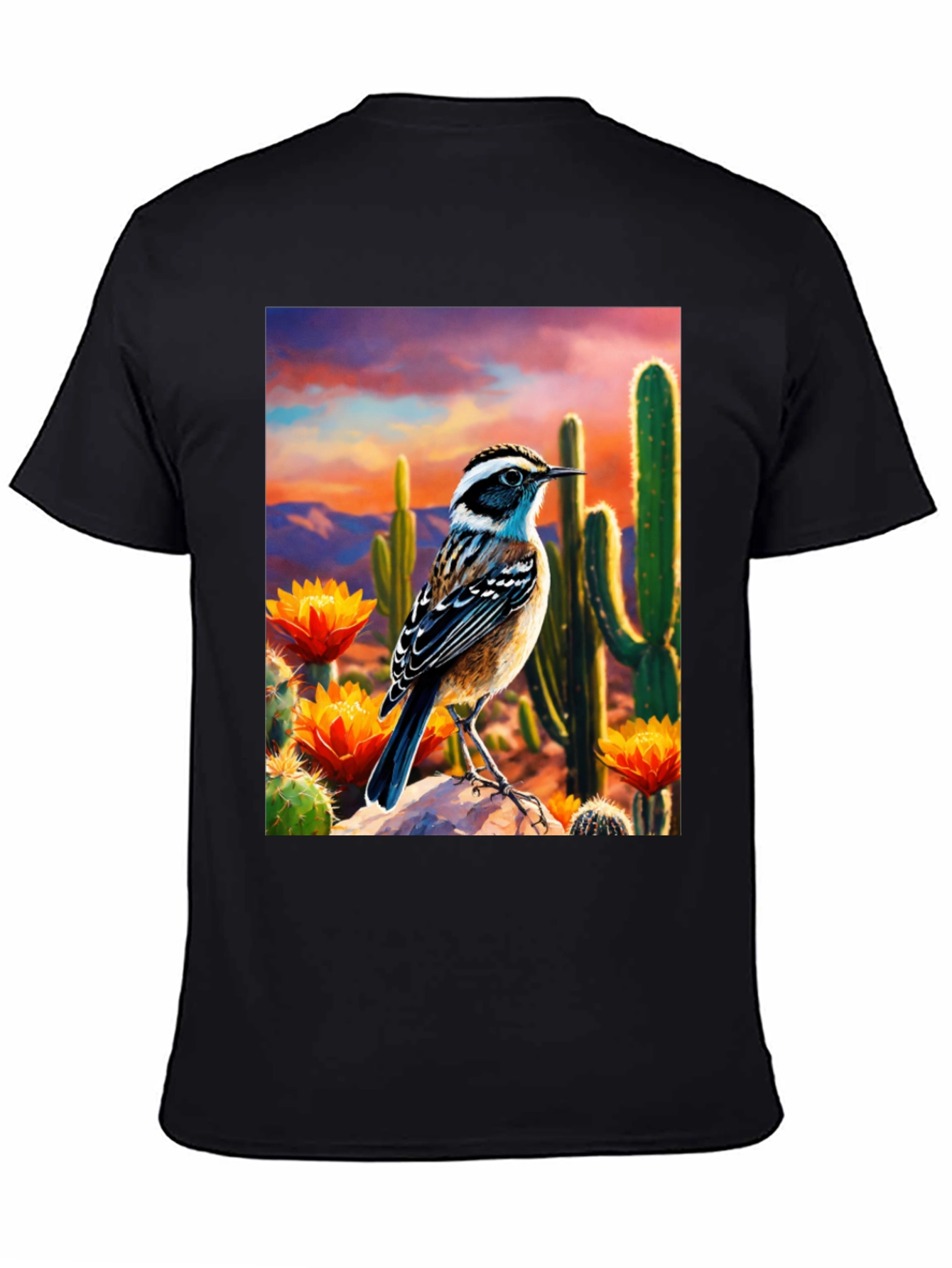 Desert Bird T-Shirt - Artistic Graphic Tee