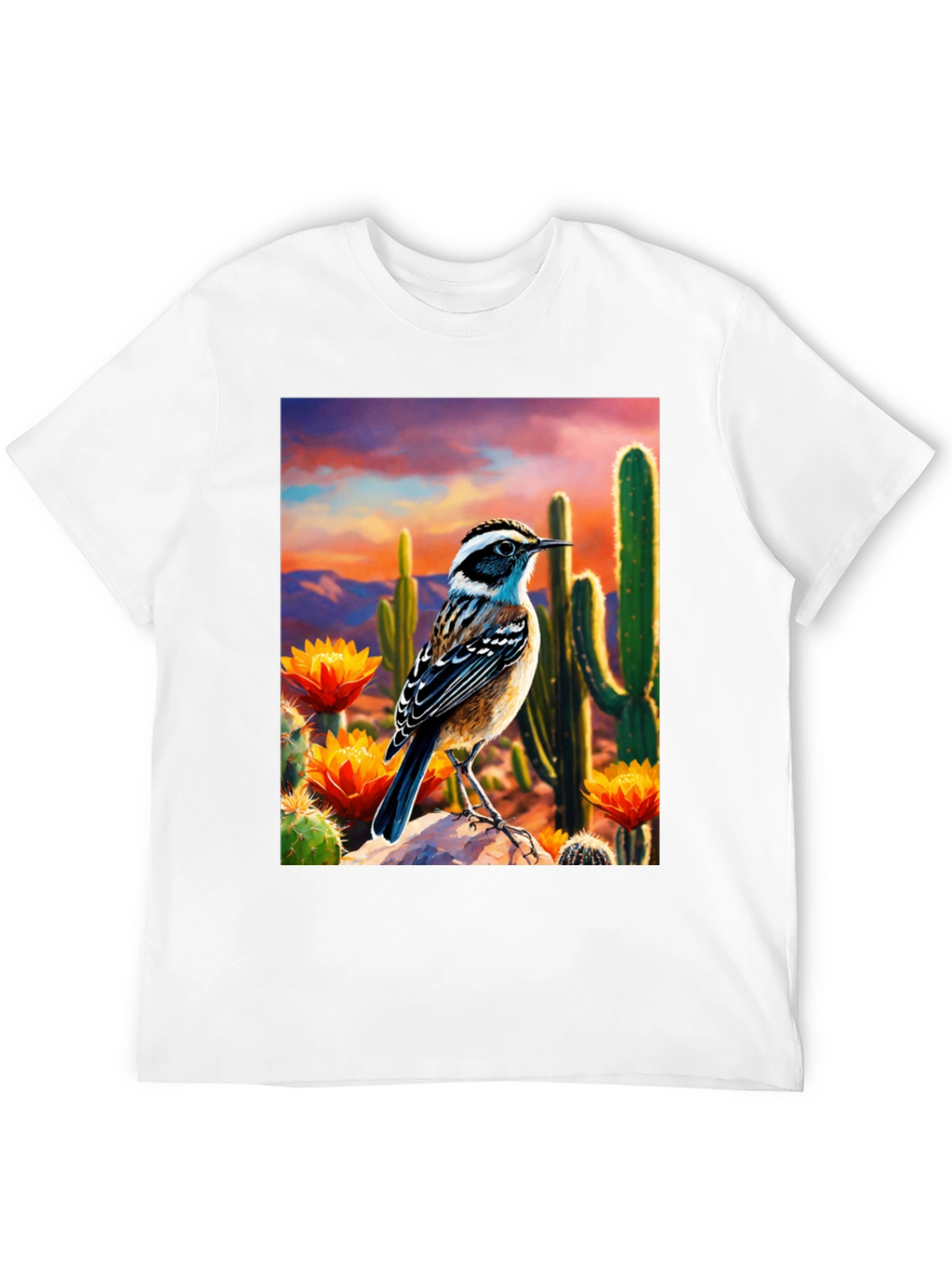 Desert Bird T-Shirt - Artistic Graphic Tee