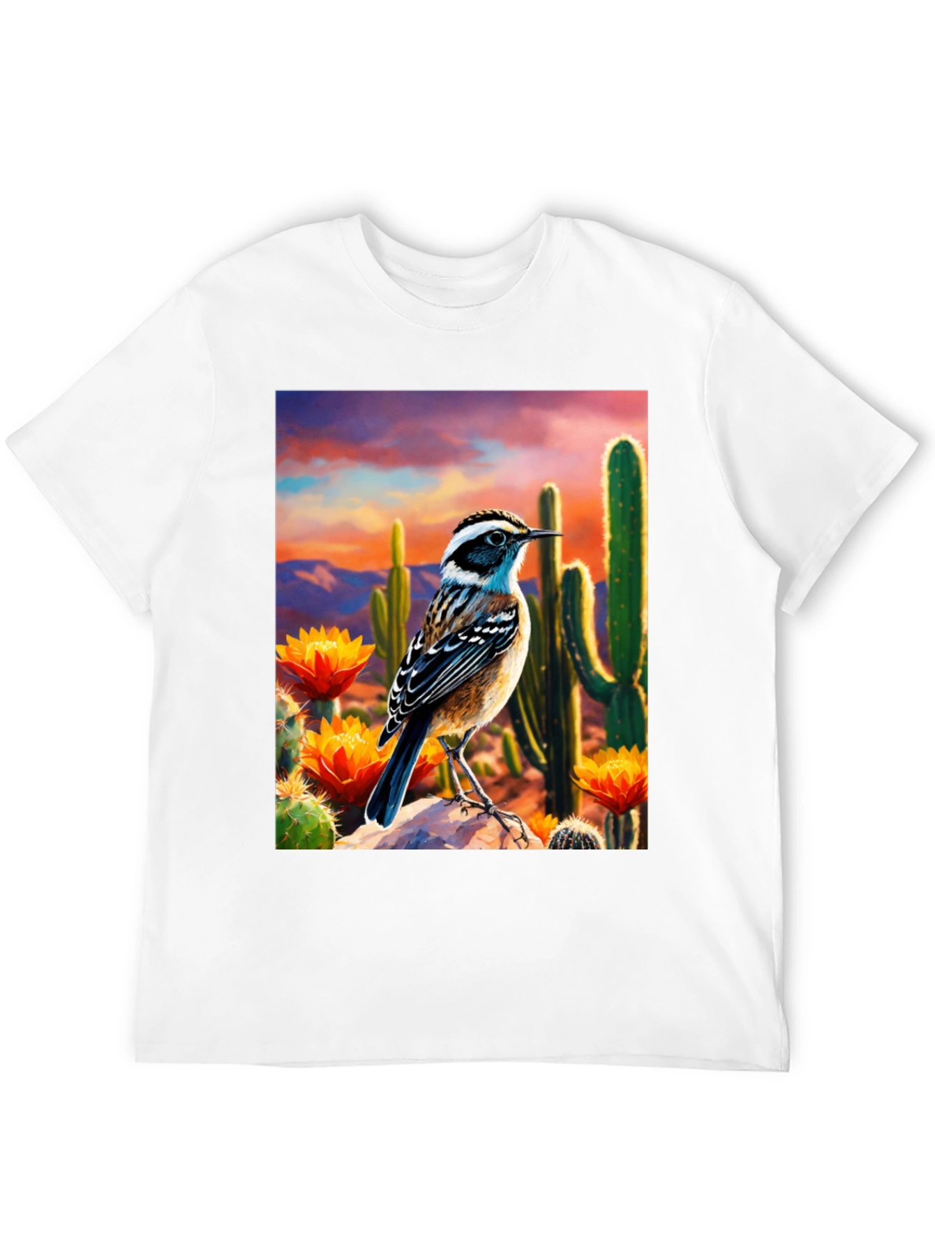 Desert Bird T-Shirt - Artistic Graphic Tee