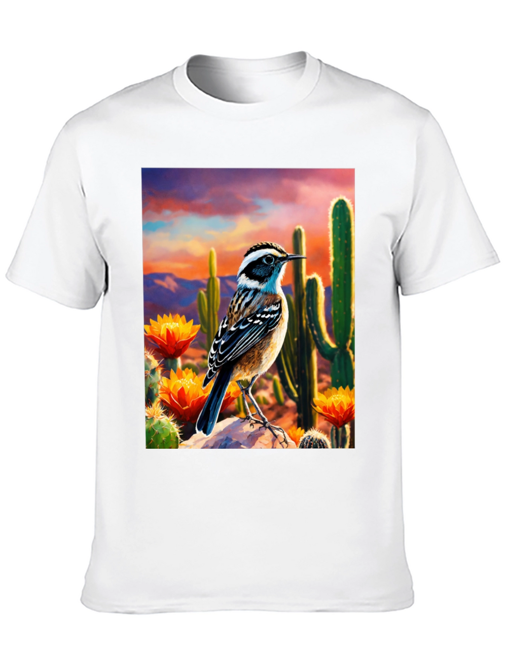 Desert Bird T-Shirt - Artistic Graphic Tee