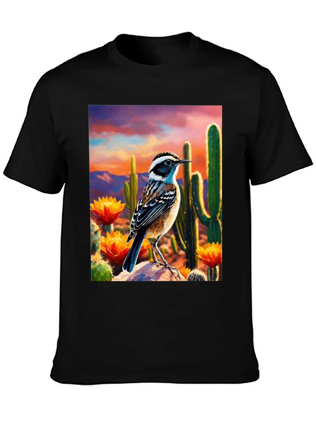 Desert Bird T-Shirt - Artistic Graphic Tee