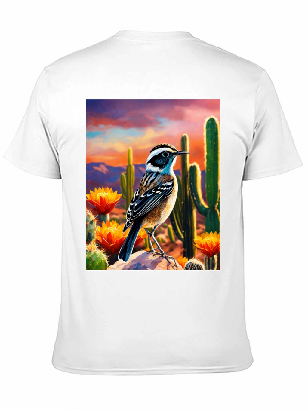 Desert Bird T-Shirt - Artistic Graphic Tee