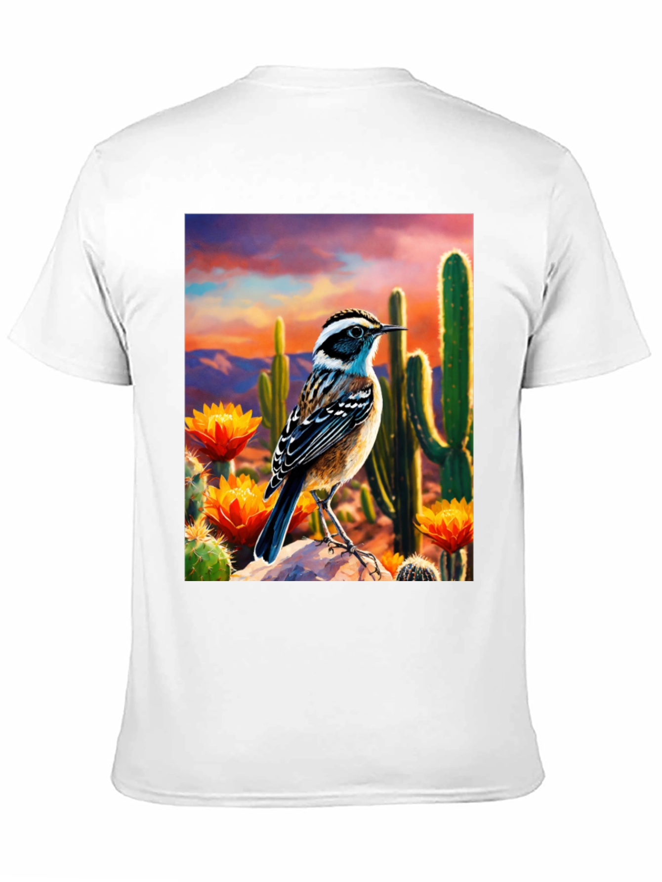 Desert Bird T-Shirt - Artistic Graphic Tee