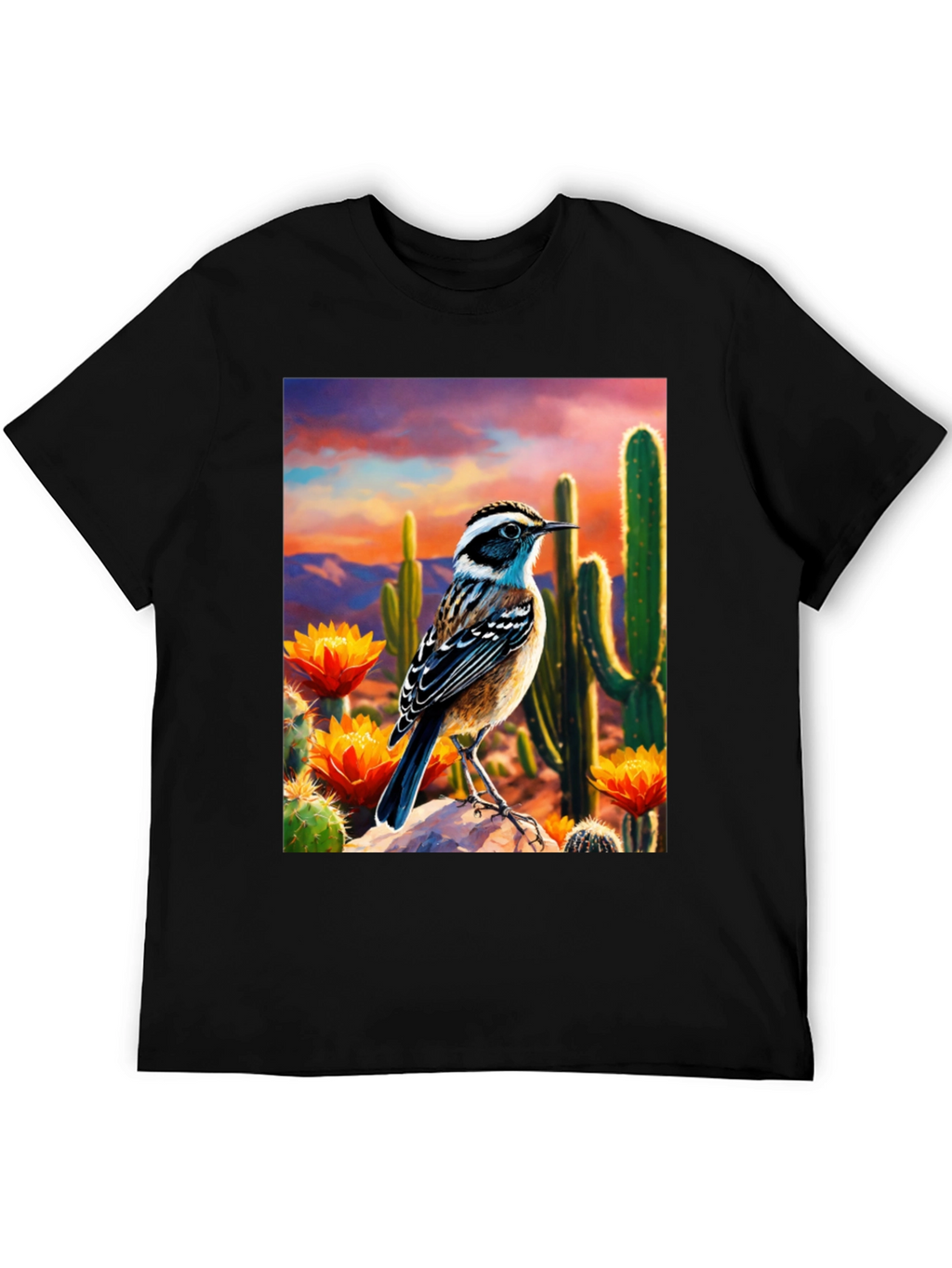 Desert Bird T-Shirt - Artistic Graphic Tee
