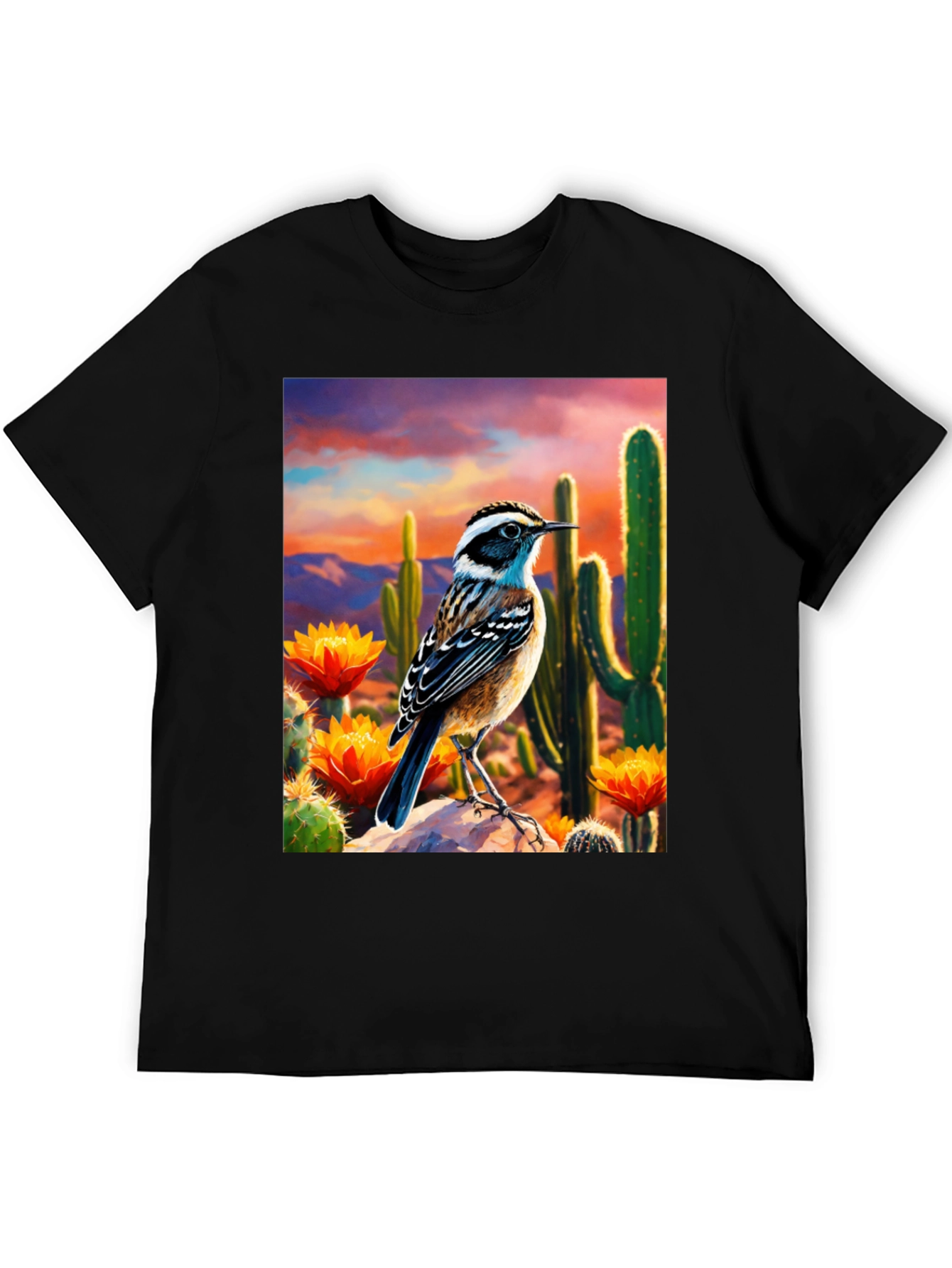 Desert Bird T-Shirt - Artistic Graphic Tee