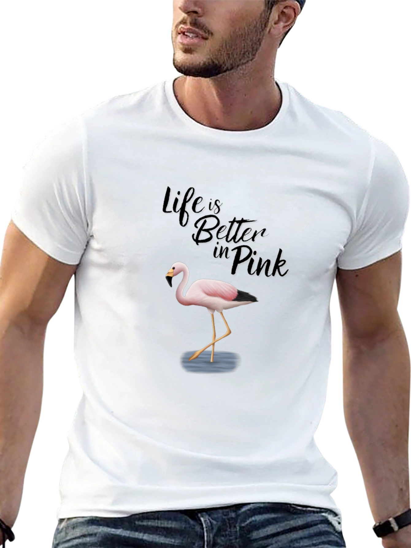 Life is Better in Pink Flamingo T-Shirt