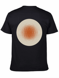 Abstract Circle Graphic Tee - Modern Casual