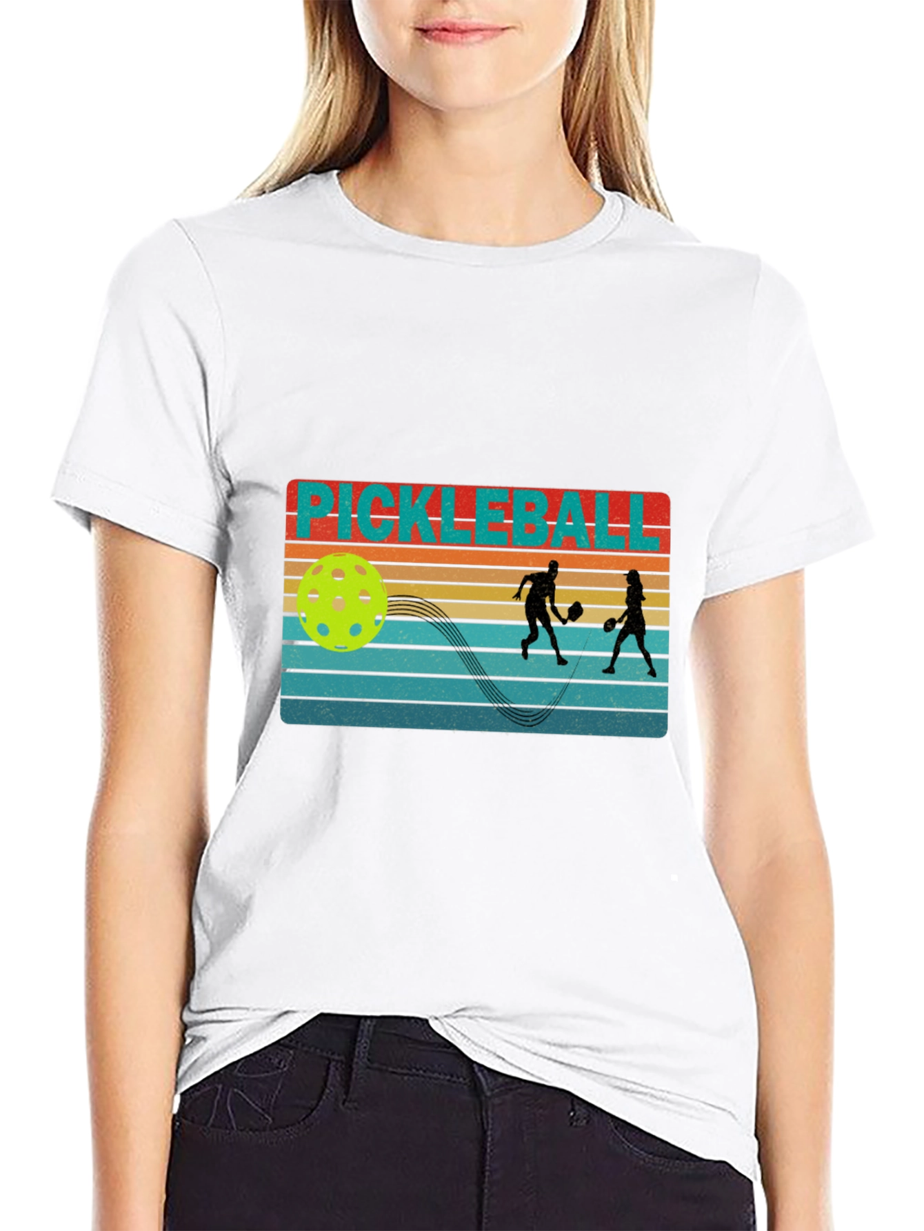 Retro Pickleball Graphic T-Shirt