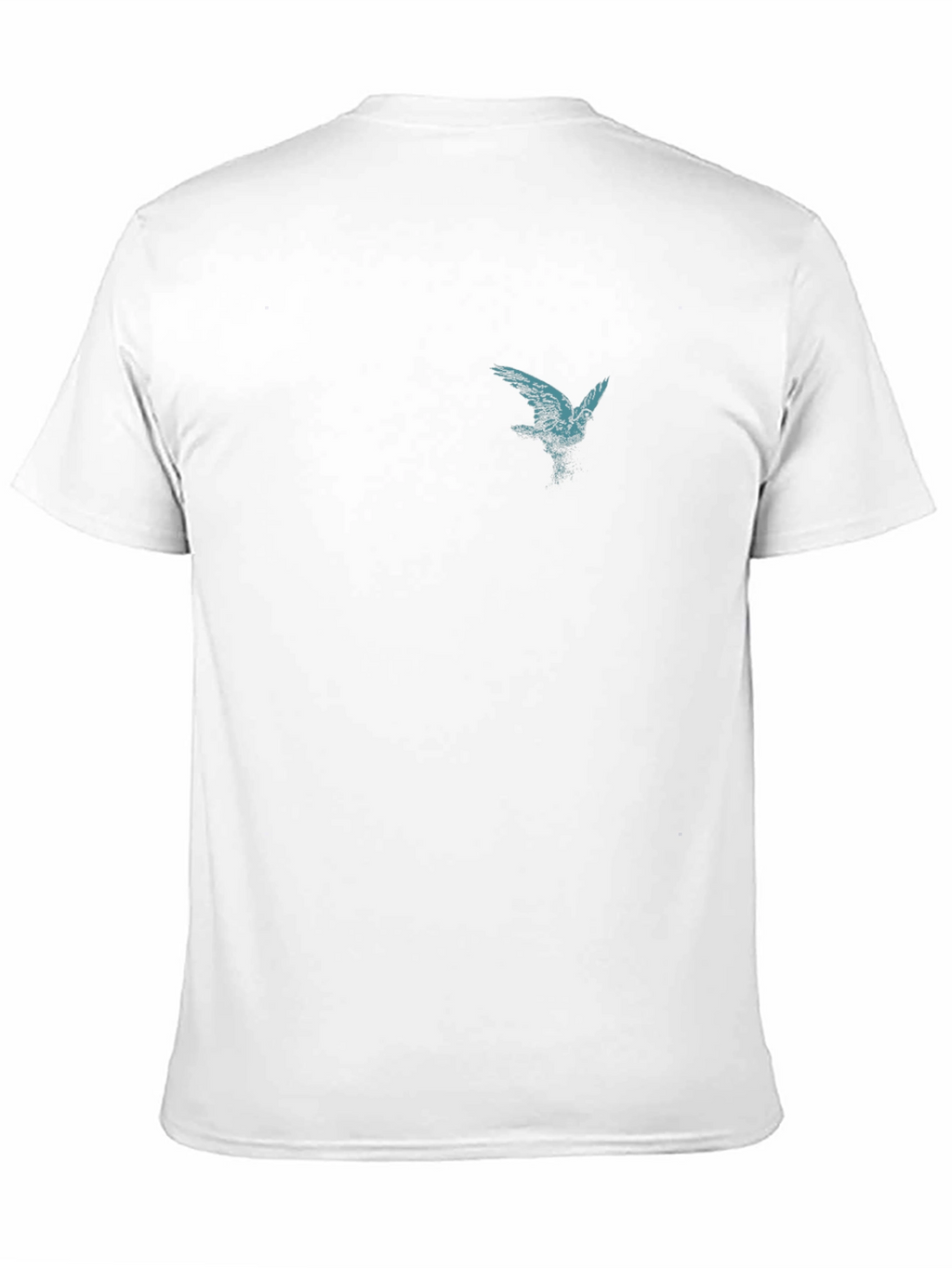 Mens Black T-Shirt with Bird Graphic